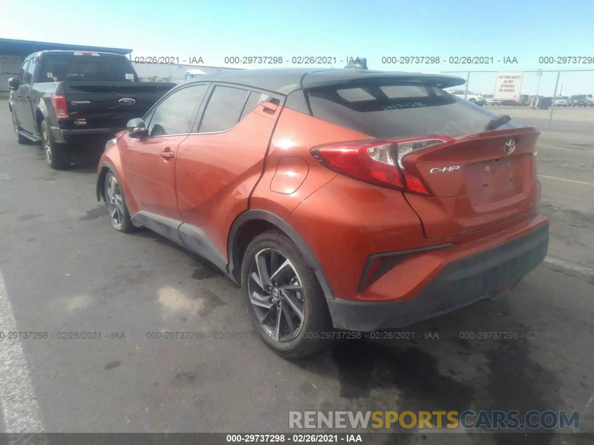 3 Photograph of a damaged car JTNKHMBX2L1089275 TOYOTA C-HR 2020