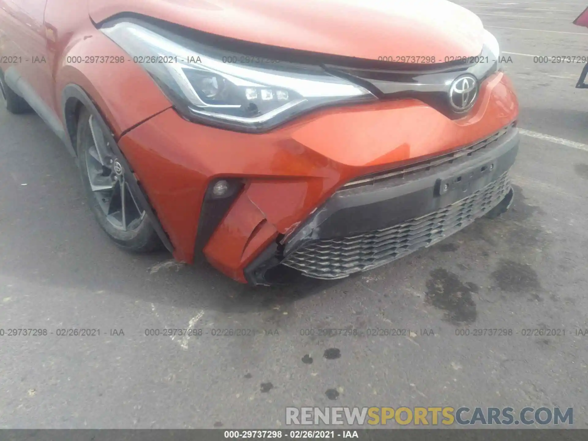 6 Photograph of a damaged car JTNKHMBX2L1089275 TOYOTA C-HR 2020