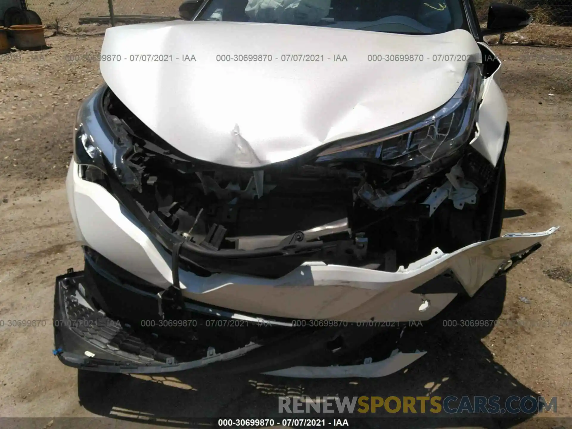 6 Photograph of a damaged car JTNKHMBX2L1090880 TOYOTA C-HR 2020