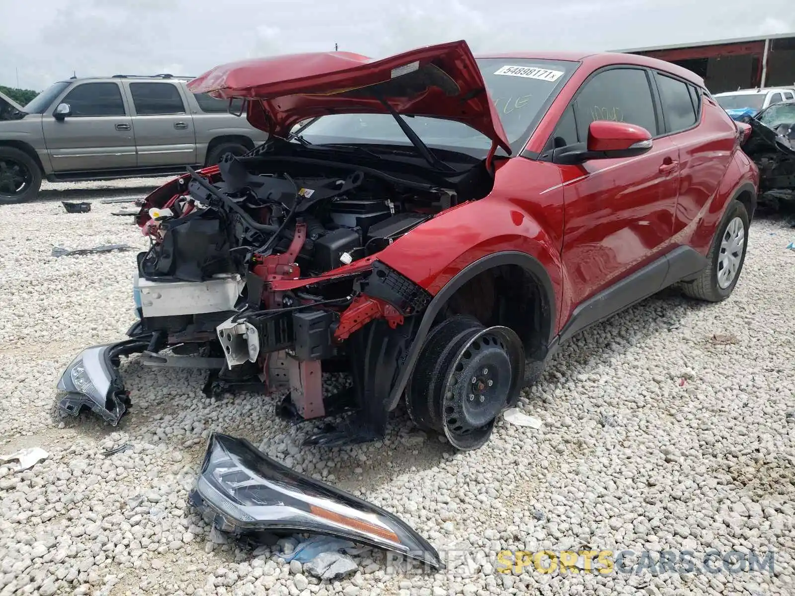 2 Photograph of a damaged car JTNKHMBX2L1092015 TOYOTA C-HR 2020