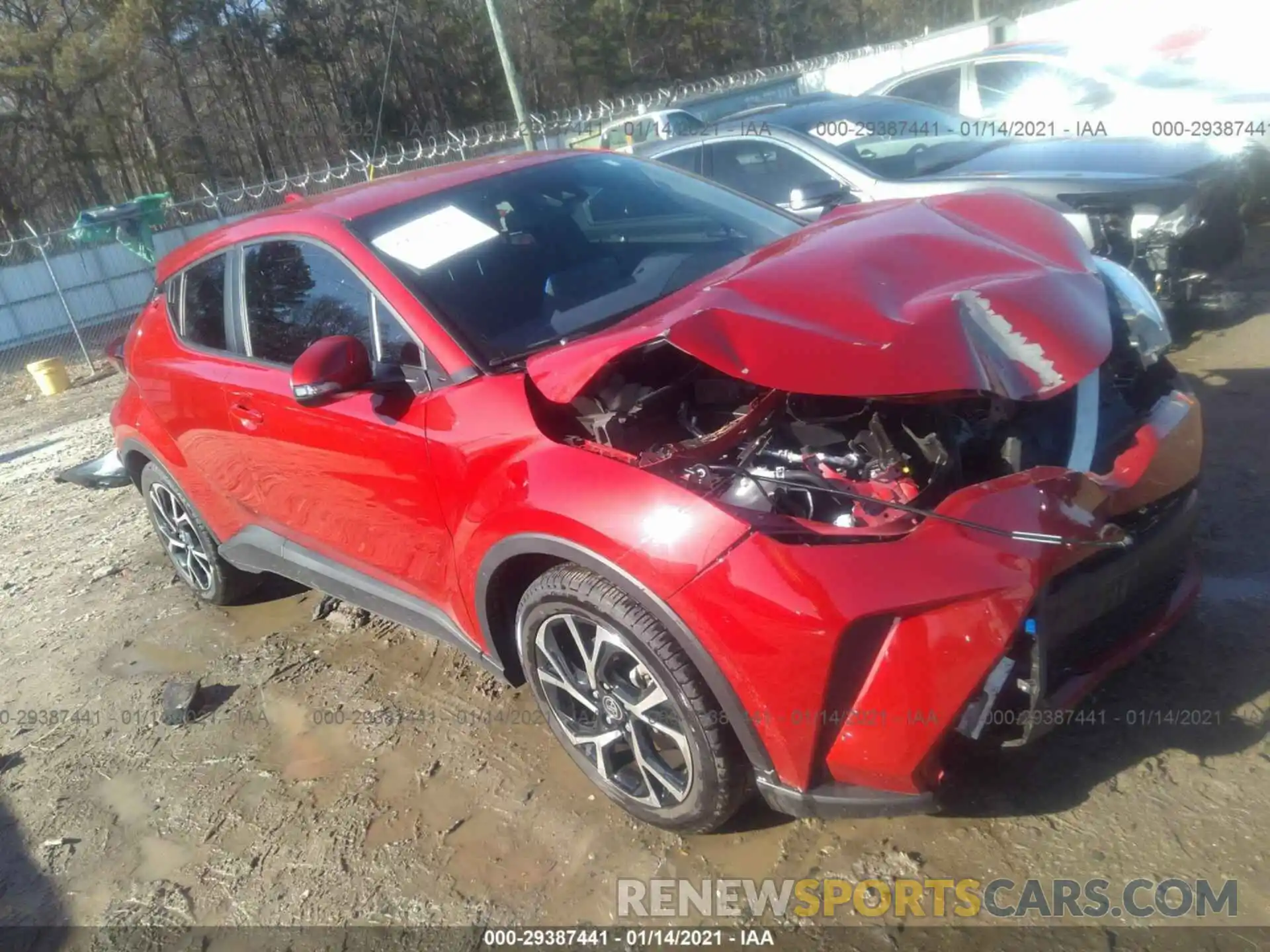 1 Photograph of a damaged car JTNKHMBX3L1064868 TOYOTA C-HR 2020