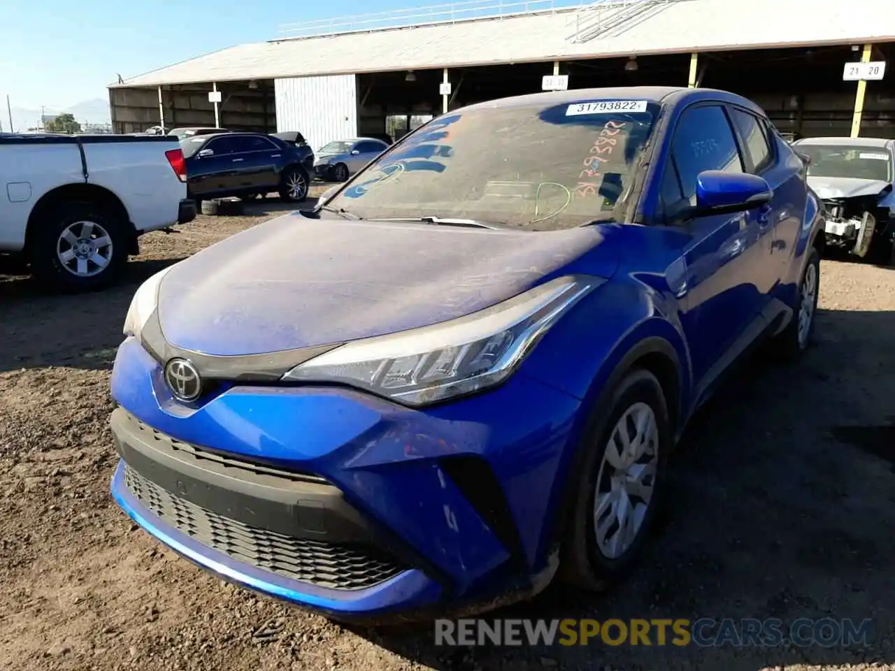 2 Photograph of a damaged car JTNKHMBX3L1064899 TOYOTA C-HR 2020