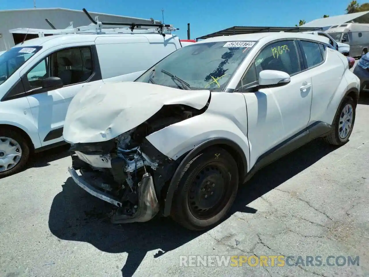 2 Photograph of a damaged car JTNKHMBX3L1066362 TOYOTA C-HR 2020