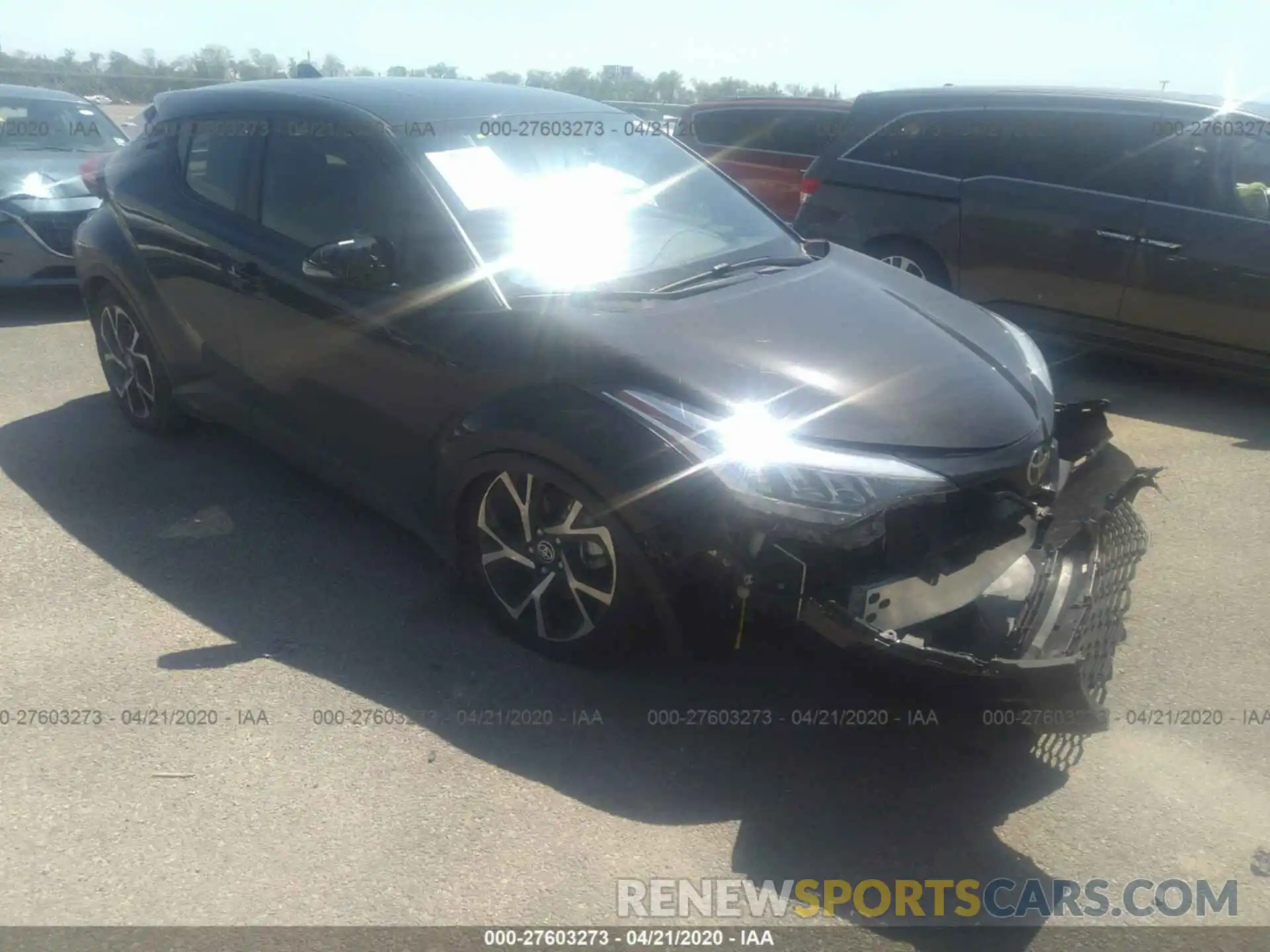 1 Photograph of a damaged car JTNKHMBX3L1070377 TOYOTA C-HR 2020