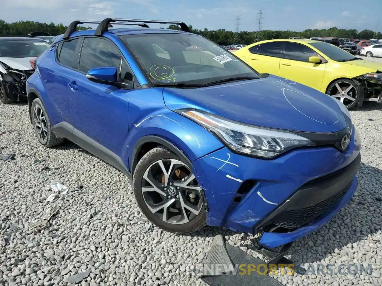 1 Photograph of a damaged car JTNKHMBX3L1074316 TOYOTA C-HR 2020