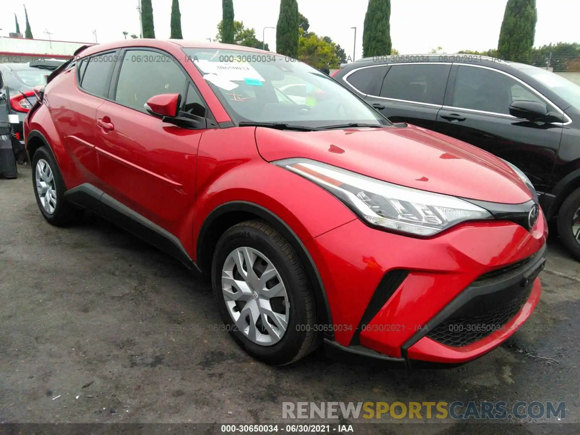 1 Photograph of a damaged car JTNKHMBX3L1079760 TOYOTA C-HR 2020