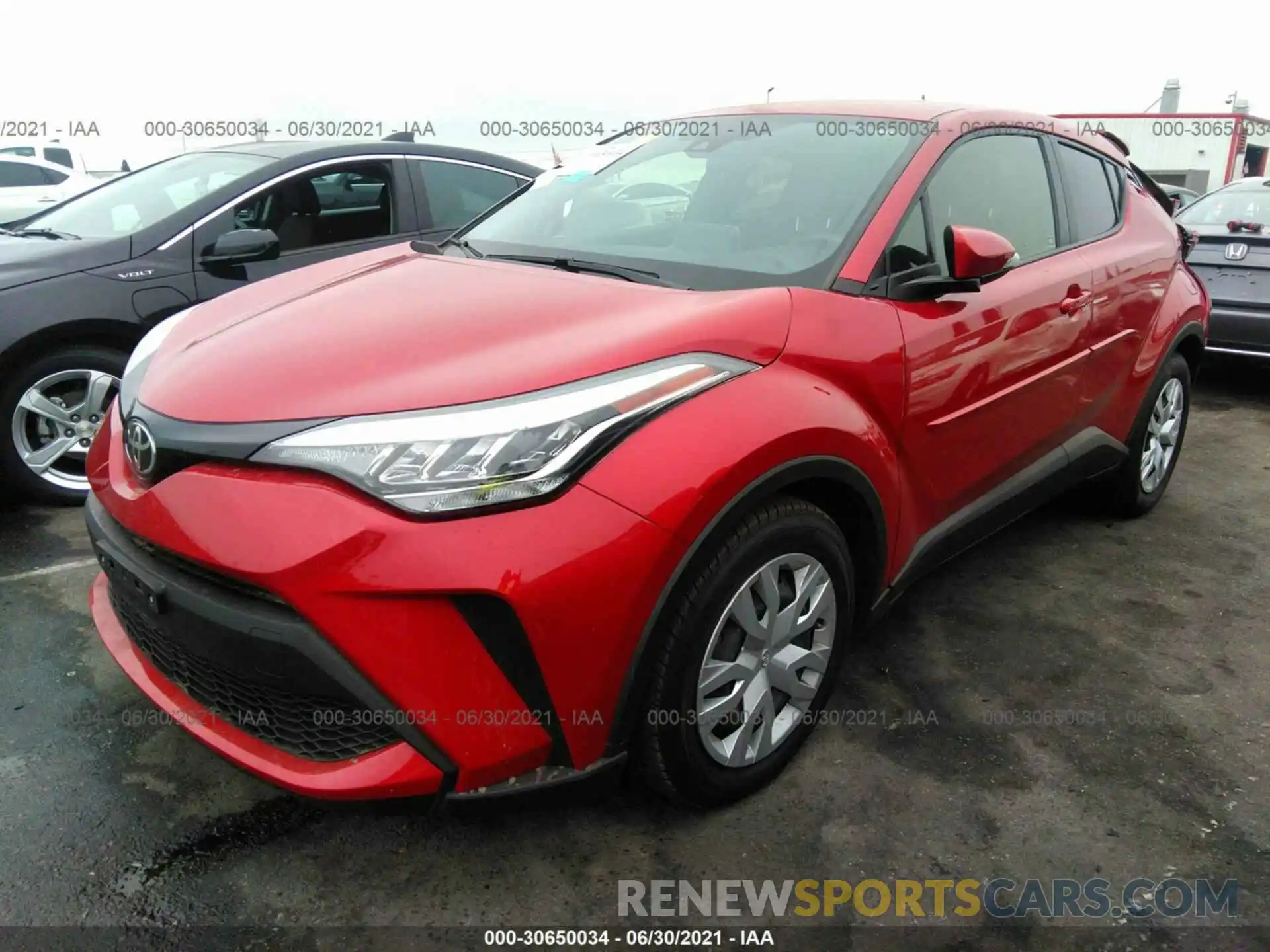 2 Фотография поврежденного автомобиля JTNKHMBX3L1079760 TOYOTA C-HR 2020