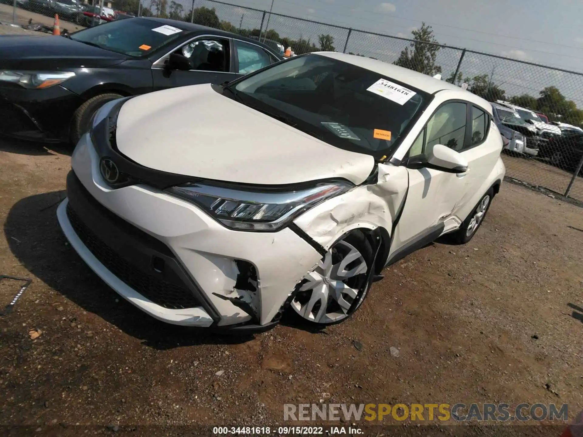 2 Photograph of a damaged car JTNKHMBX3L1080035 TOYOTA C-HR 2020