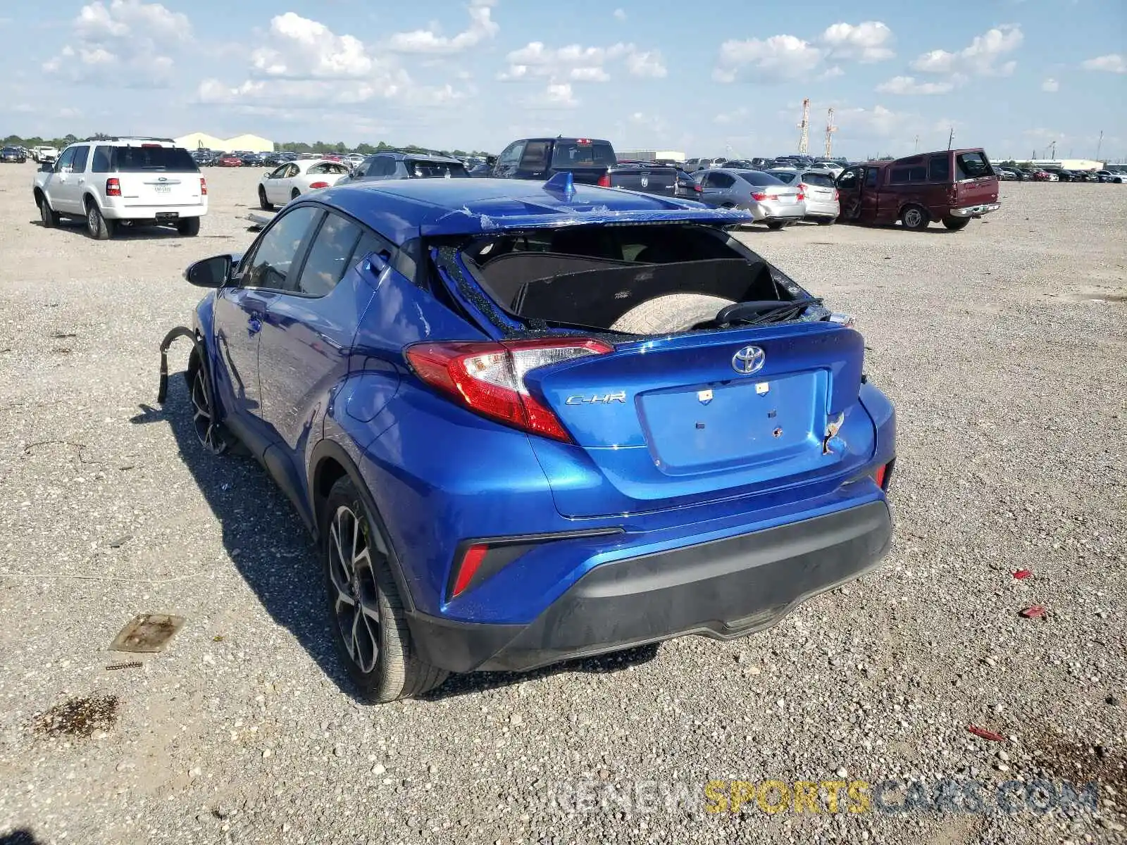 3 Photograph of a damaged car JTNKHMBX3L1083159 TOYOTA C-HR 2020