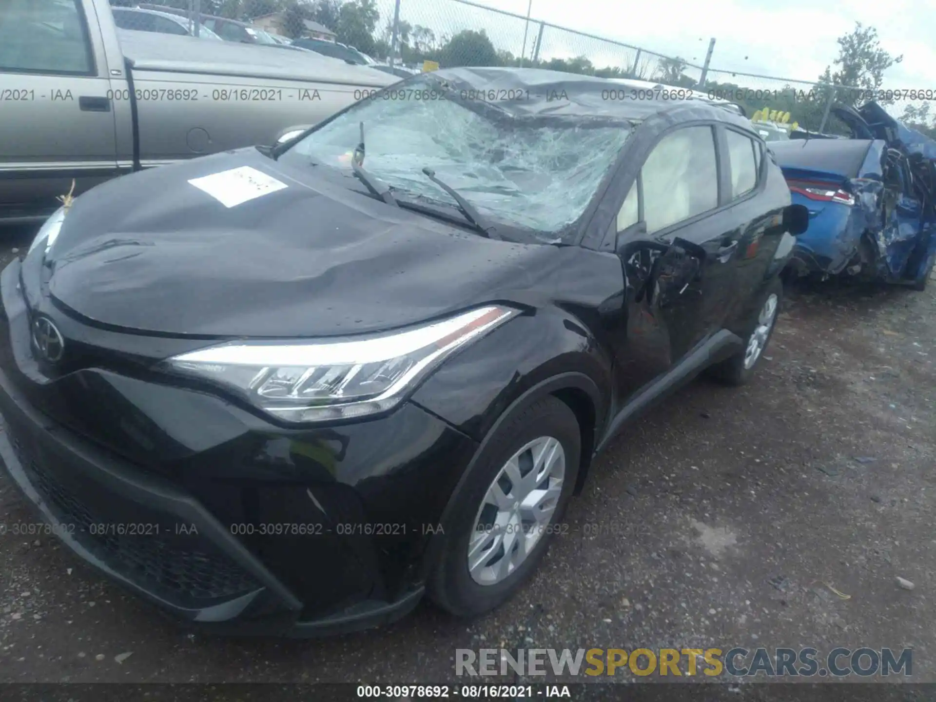 2 Photograph of a damaged car JTNKHMBX3L1086787 TOYOTA C-HR 2020