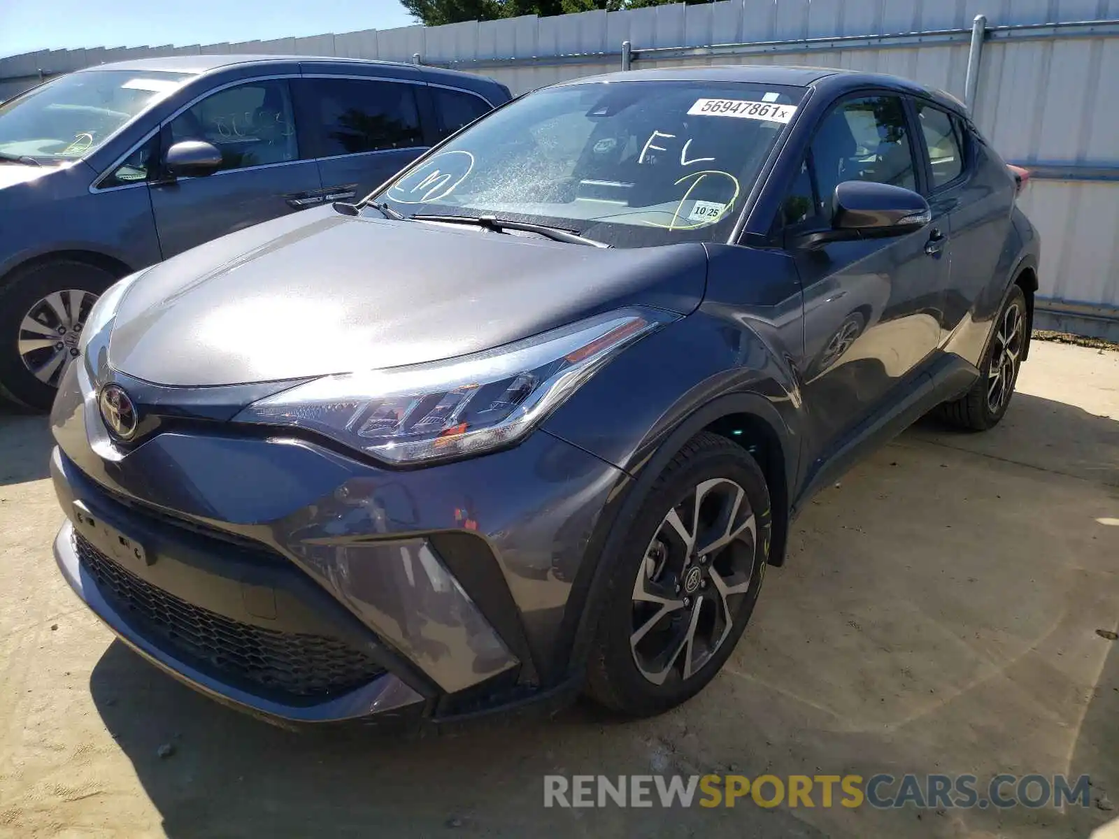 2 Photograph of a damaged car JTNKHMBX3L1093528 TOYOTA C-HR 2020