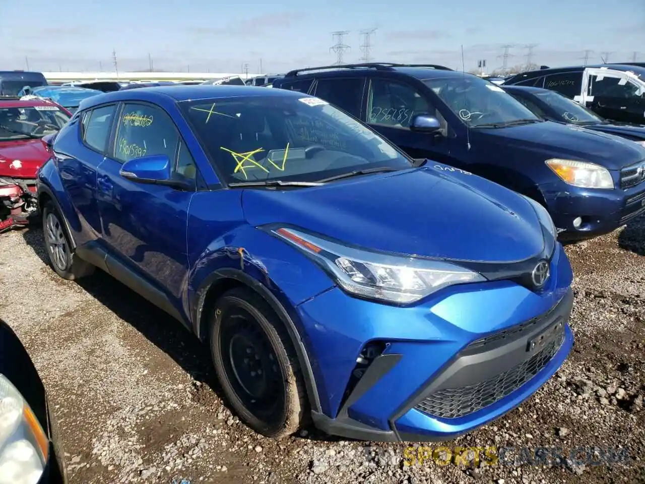 1 Photograph of a damaged car JTNKHMBX4L1064605 TOYOTA C-HR 2020