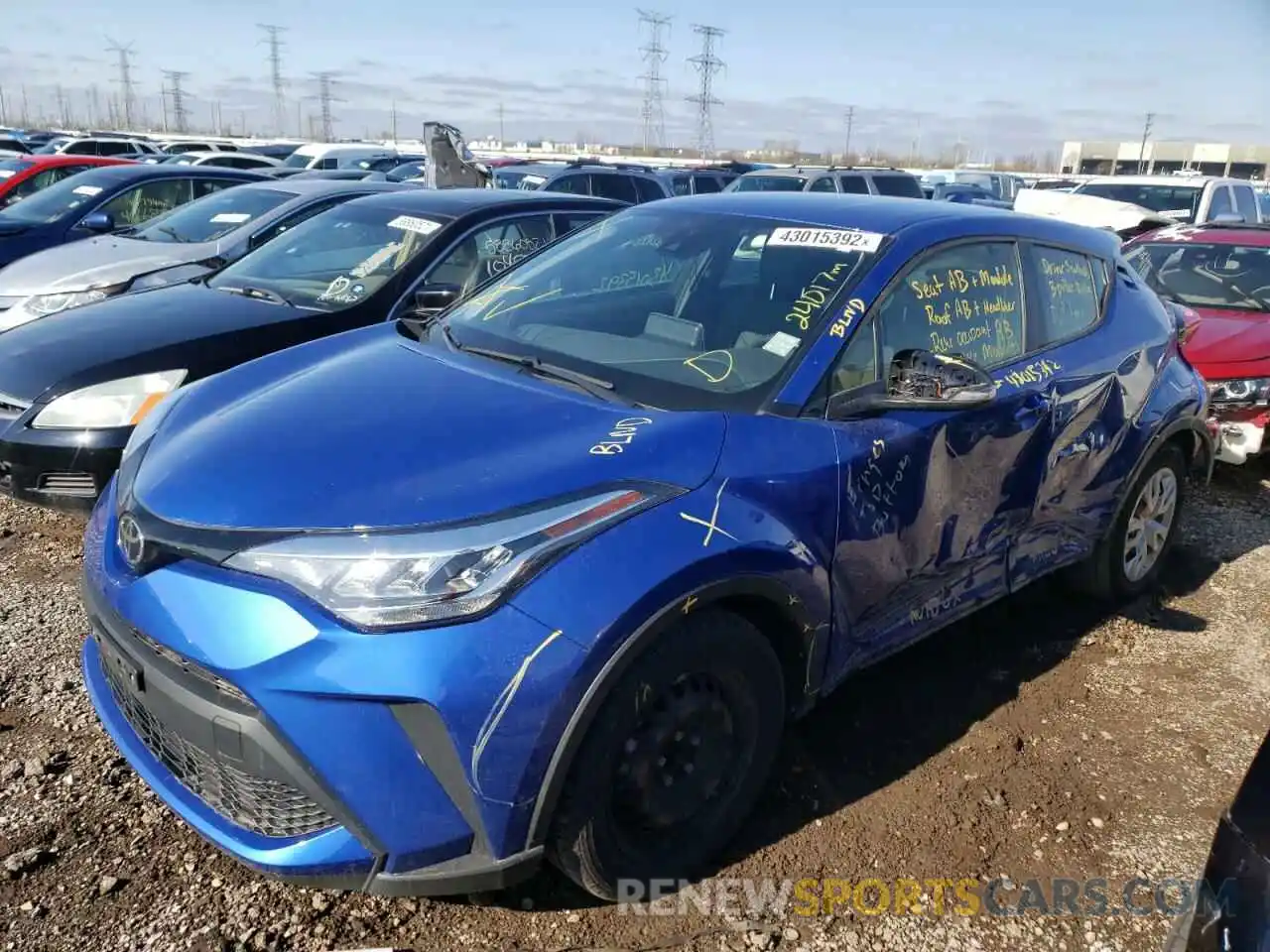 2 Фотография поврежденного автомобиля JTNKHMBX4L1064605 TOYOTA C-HR 2020