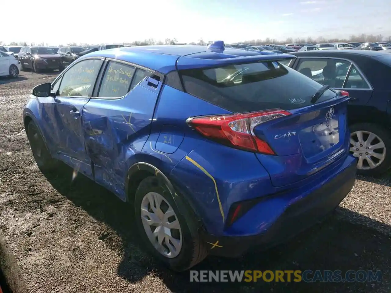 3 Photograph of a damaged car JTNKHMBX4L1064605 TOYOTA C-HR 2020