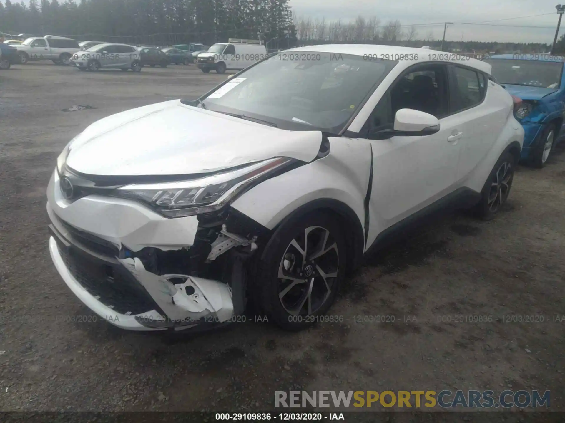 2 Photograph of a damaged car JTNKHMBX4L1068007 TOYOTA C-HR 2020