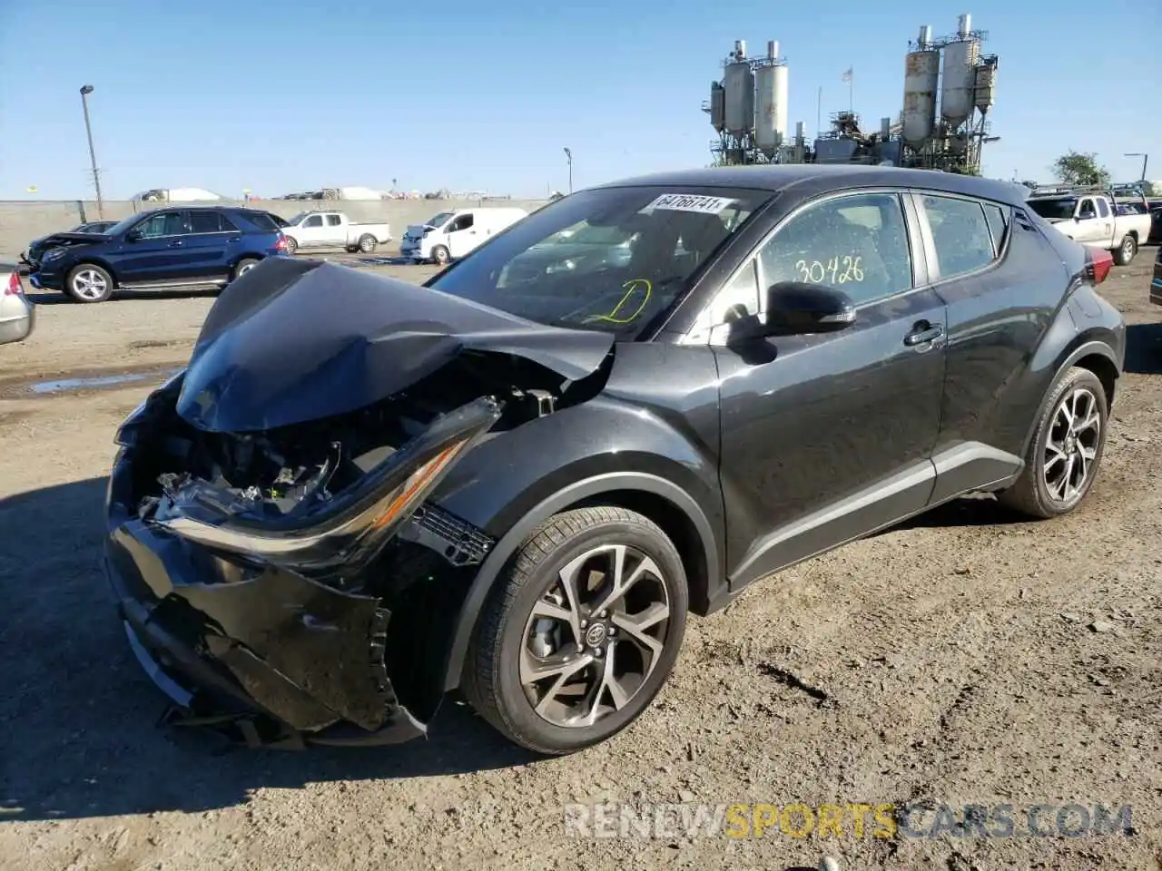 2 Photograph of a damaged car JTNKHMBX4L1070842 TOYOTA C-HR 2020