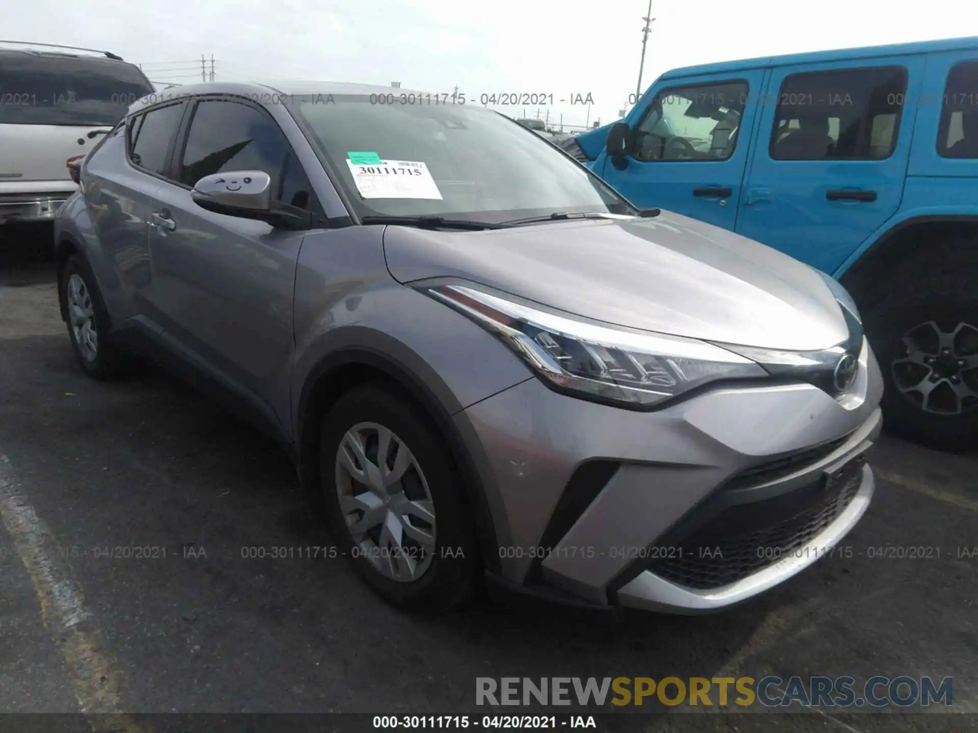 1 Фотография поврежденного автомобиля JTNKHMBX4L1073286 TOYOTA C-HR 2020