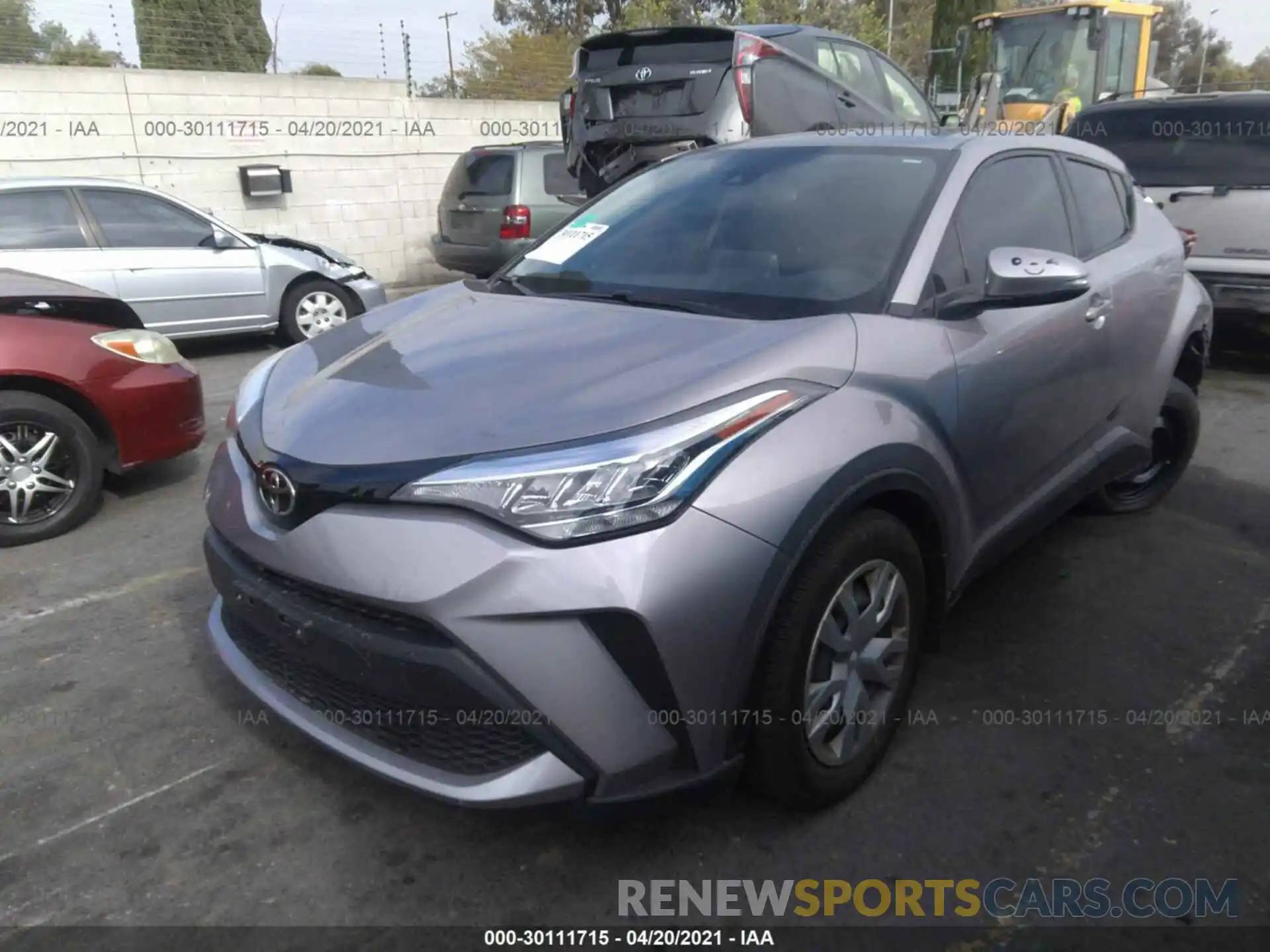 2 Фотография поврежденного автомобиля JTNKHMBX4L1073286 TOYOTA C-HR 2020