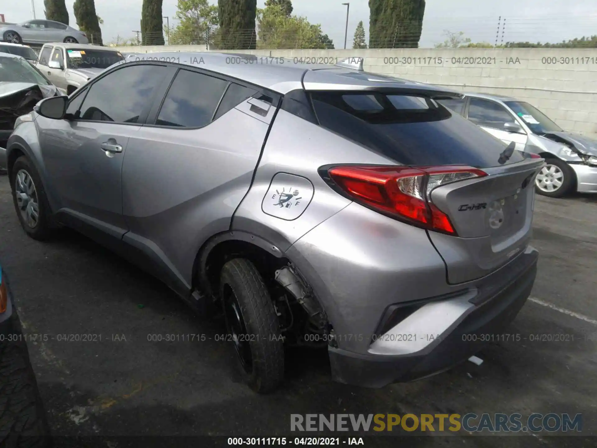 3 Photograph of a damaged car JTNKHMBX4L1073286 TOYOTA C-HR 2020