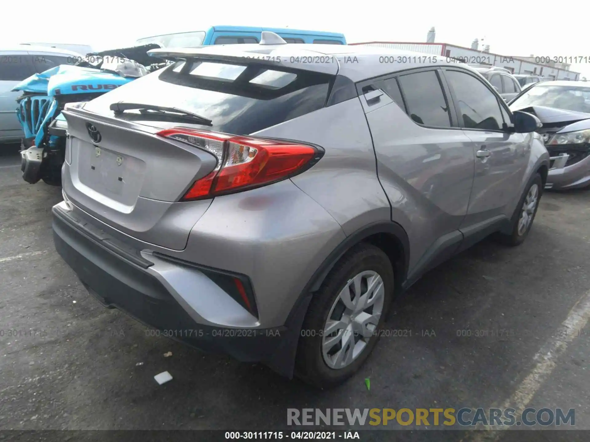 4 Photograph of a damaged car JTNKHMBX4L1073286 TOYOTA C-HR 2020