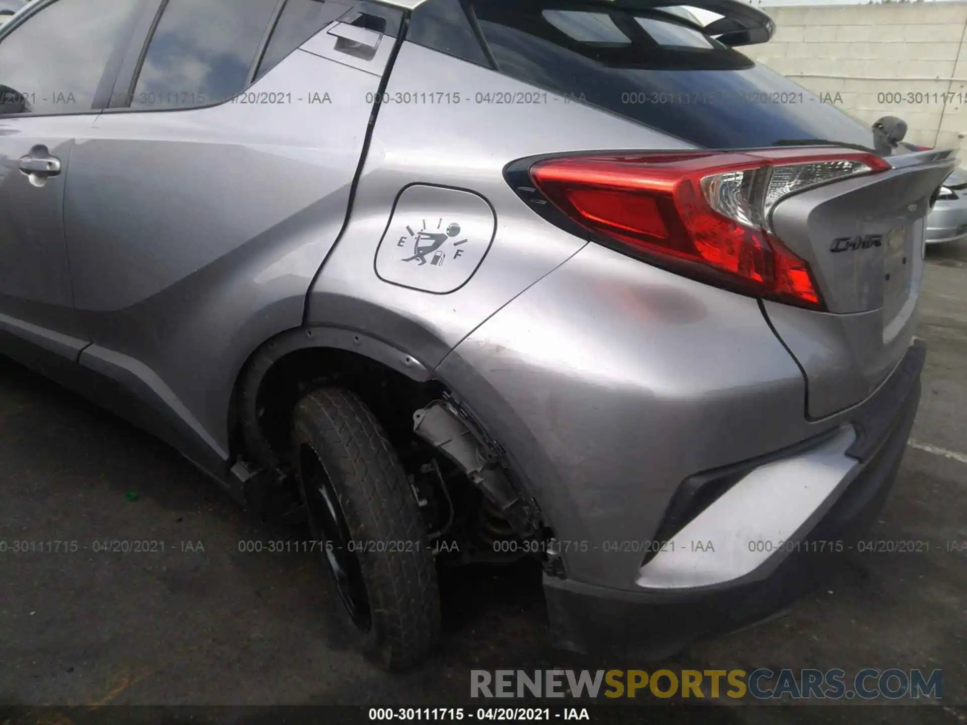 6 Photograph of a damaged car JTNKHMBX4L1073286 TOYOTA C-HR 2020