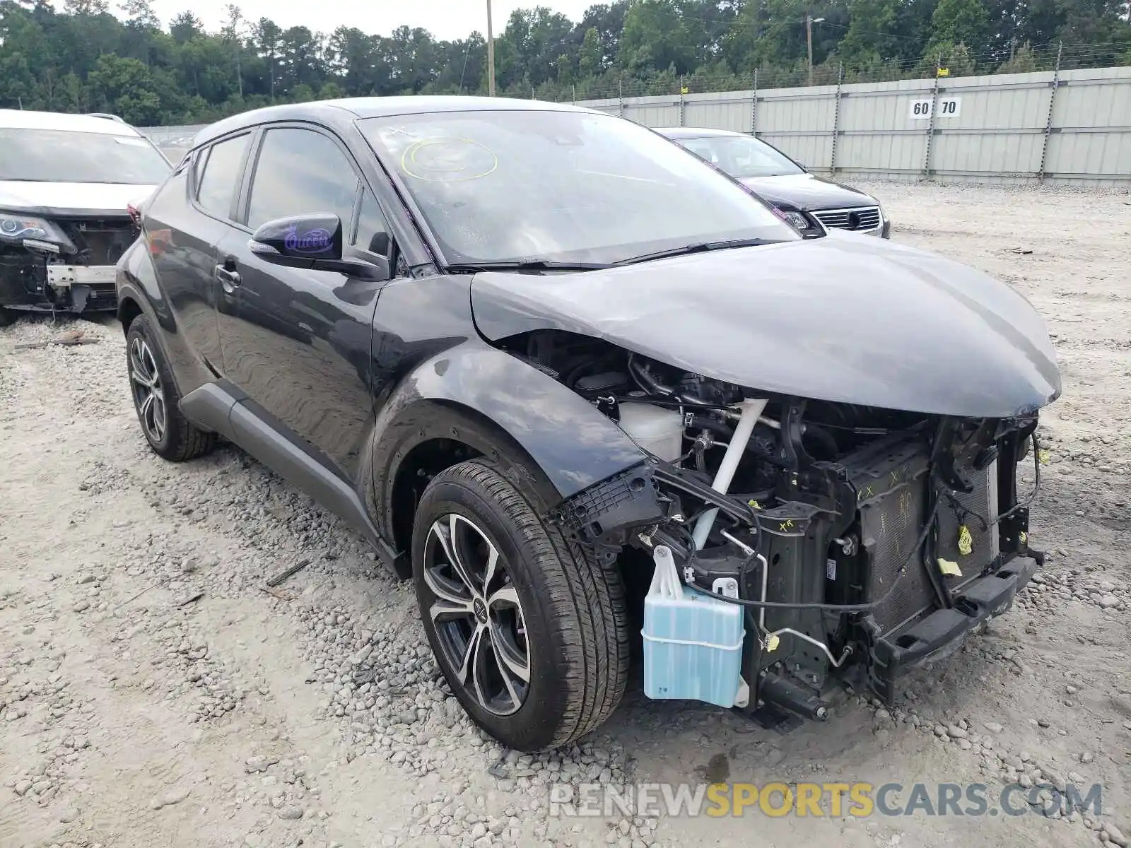 1 Photograph of a damaged car JTNKHMBX4L1076284 TOYOTA C-HR 2020