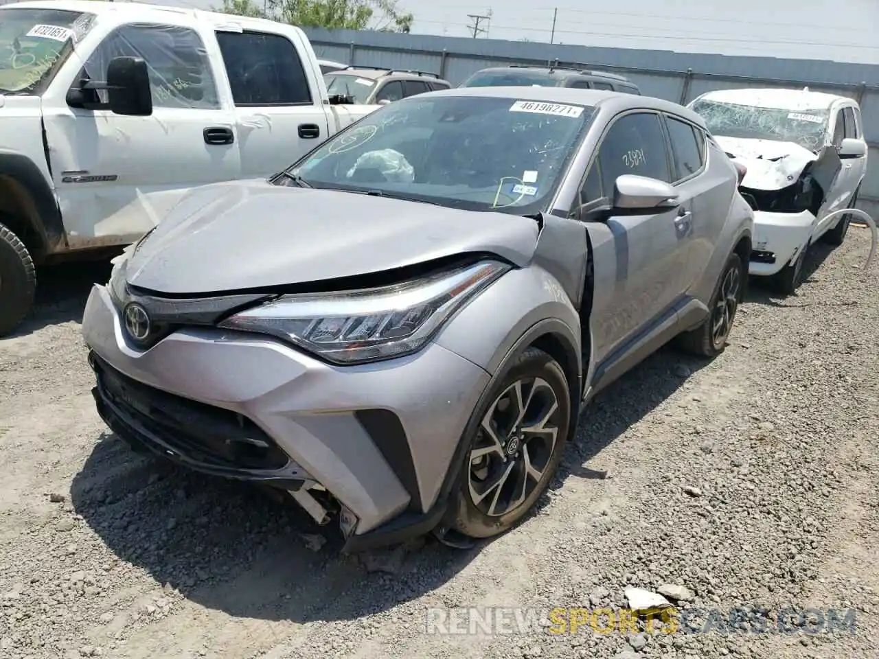 2 Фотография поврежденного автомобиля JTNKHMBX4L1080299 TOYOTA C-HR 2020