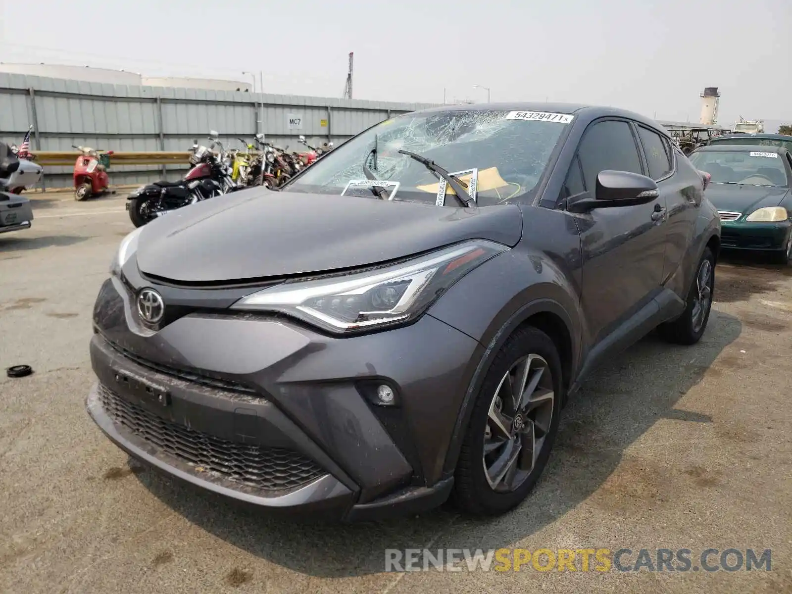 2 Фотография поврежденного автомобиля JTNKHMBX4L1083140 TOYOTA C-HR 2020