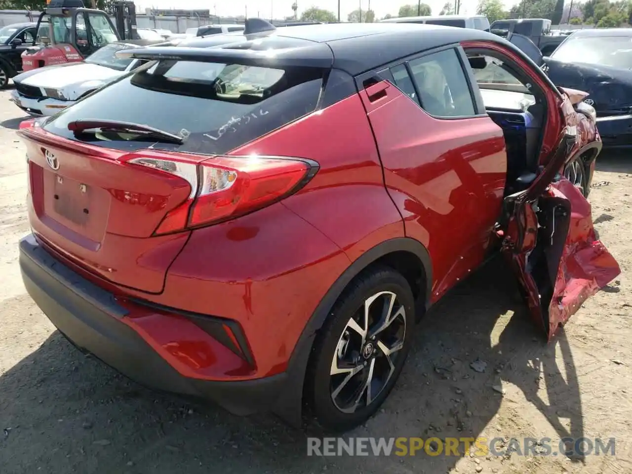 4 Photograph of a damaged car JTNKHMBX4L1084238 TOYOTA C-HR 2020