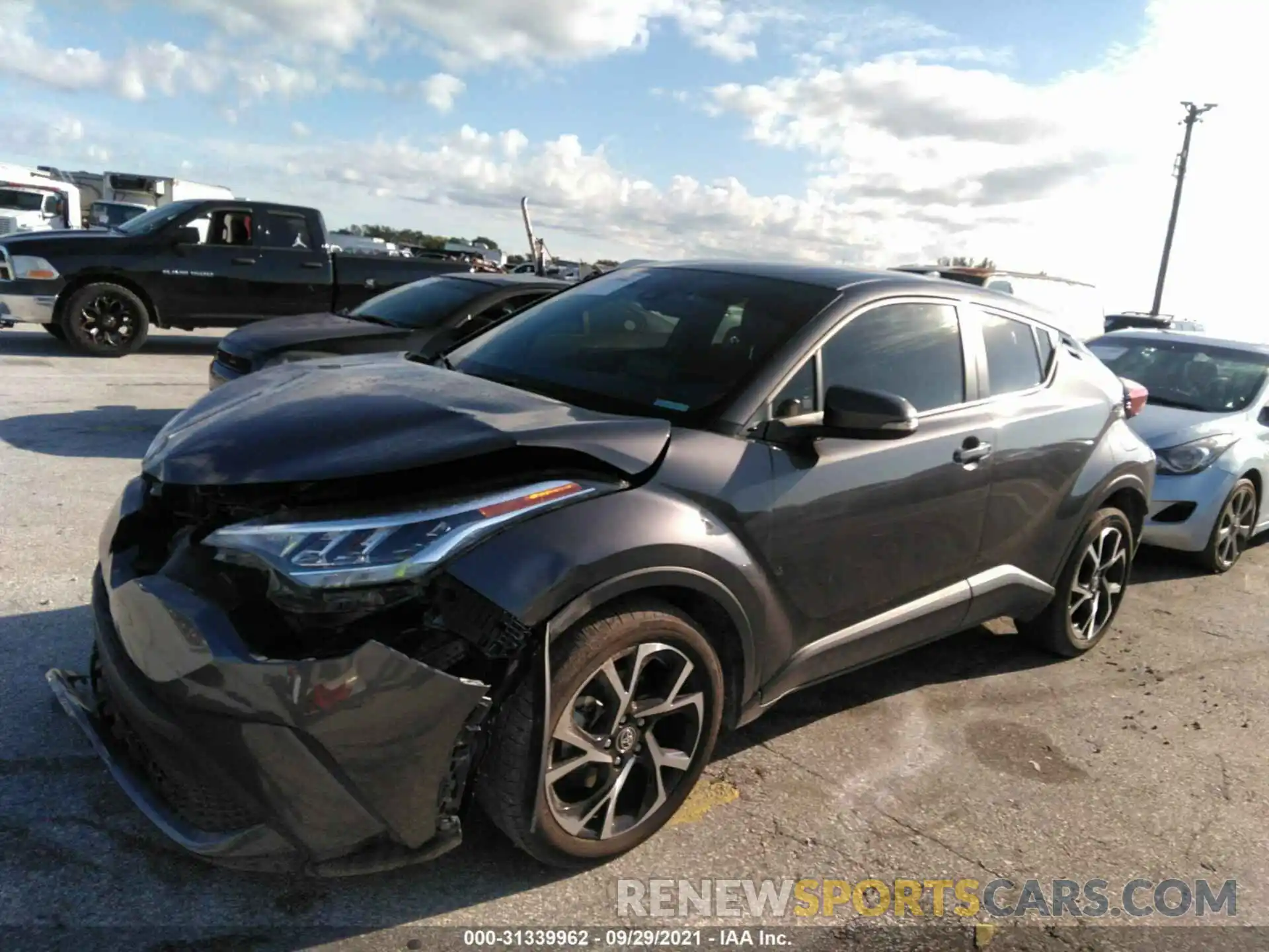 2 Photograph of a damaged car JTNKHMBX4L1088175 TOYOTA C-HR 2020