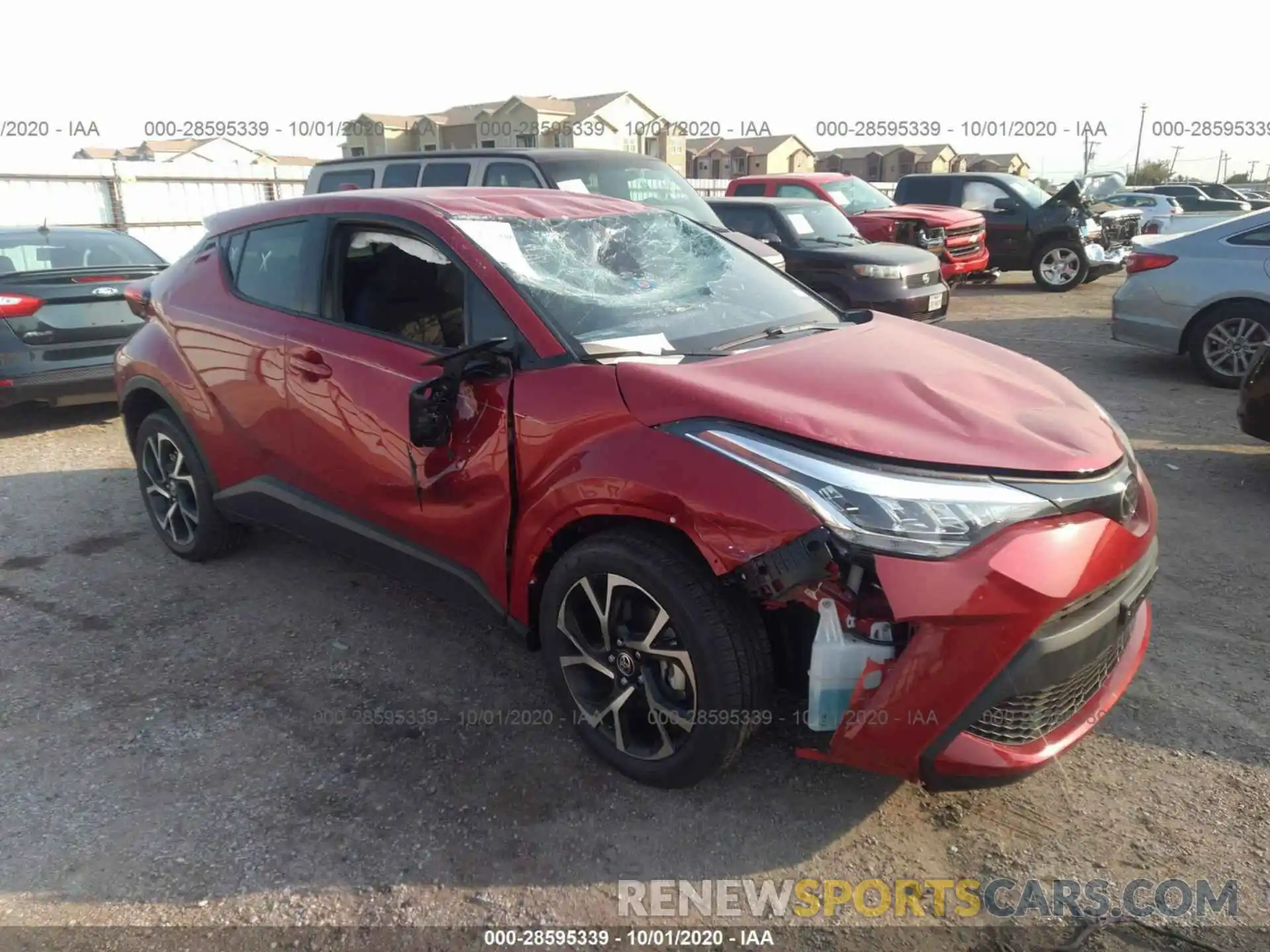 1 Photograph of a damaged car JTNKHMBX4L1089097 TOYOTA C-HR 2020