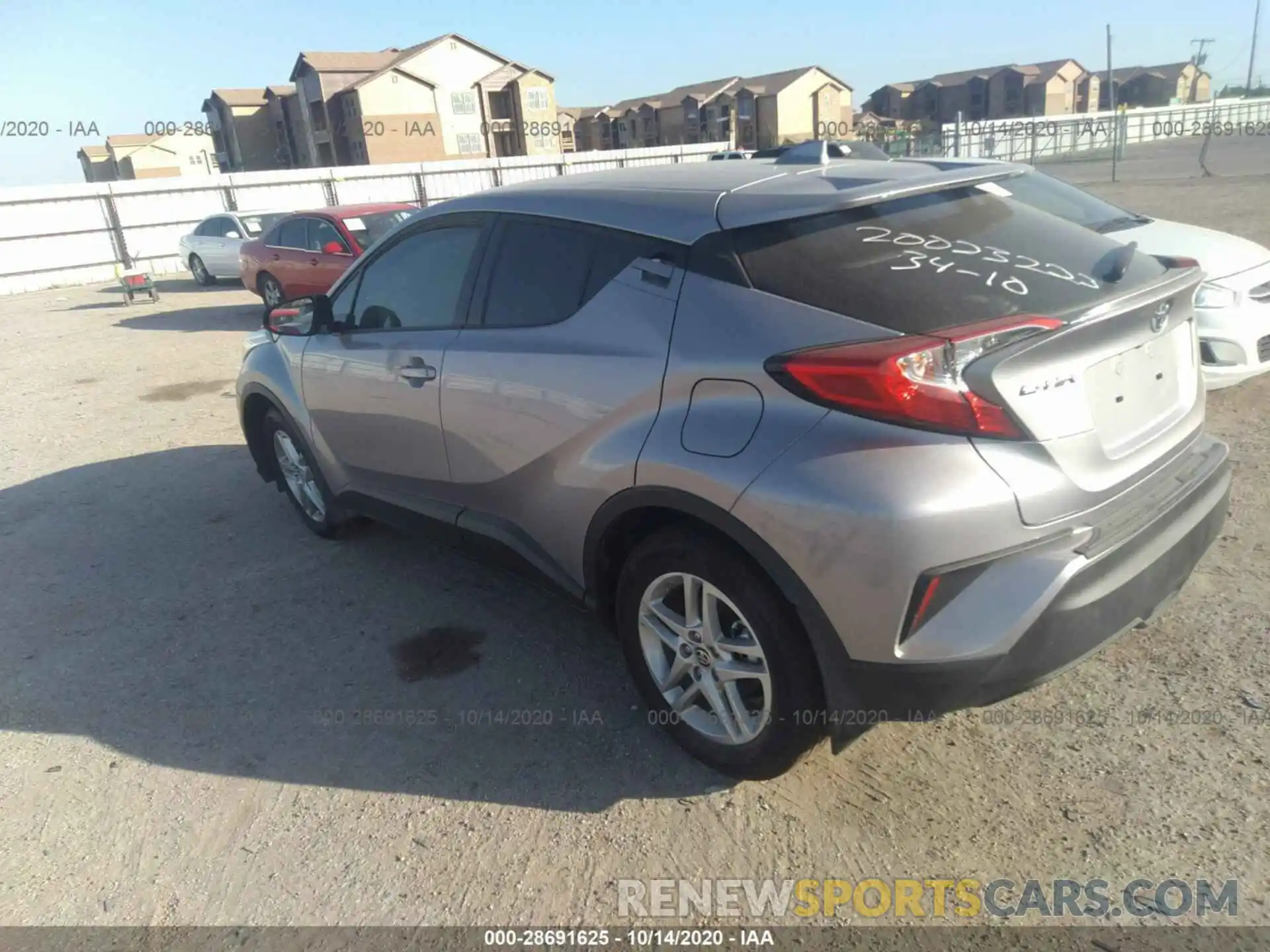 3 Photograph of a damaged car JTNKHMBX4L1091495 TOYOTA C-HR 2020