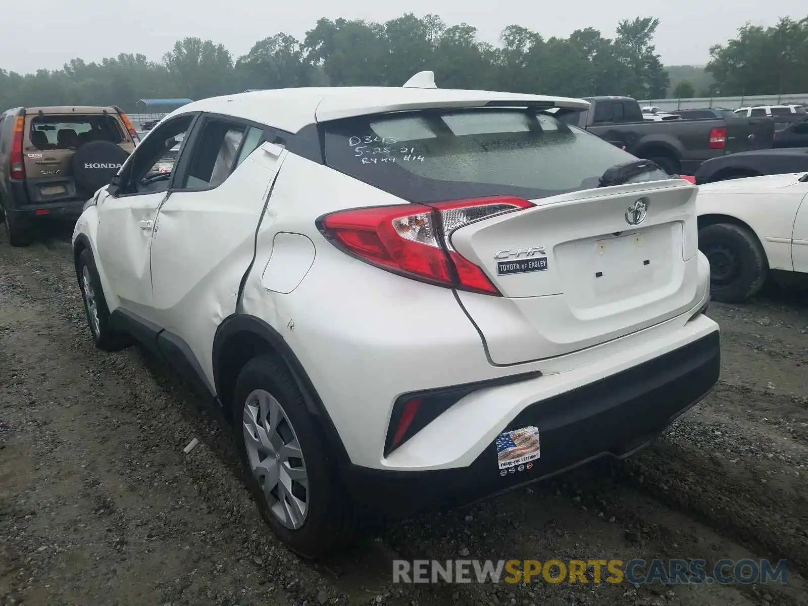 3 Photograph of a damaged car JTNKHMBX4L1092176 TOYOTA C-HR 2020