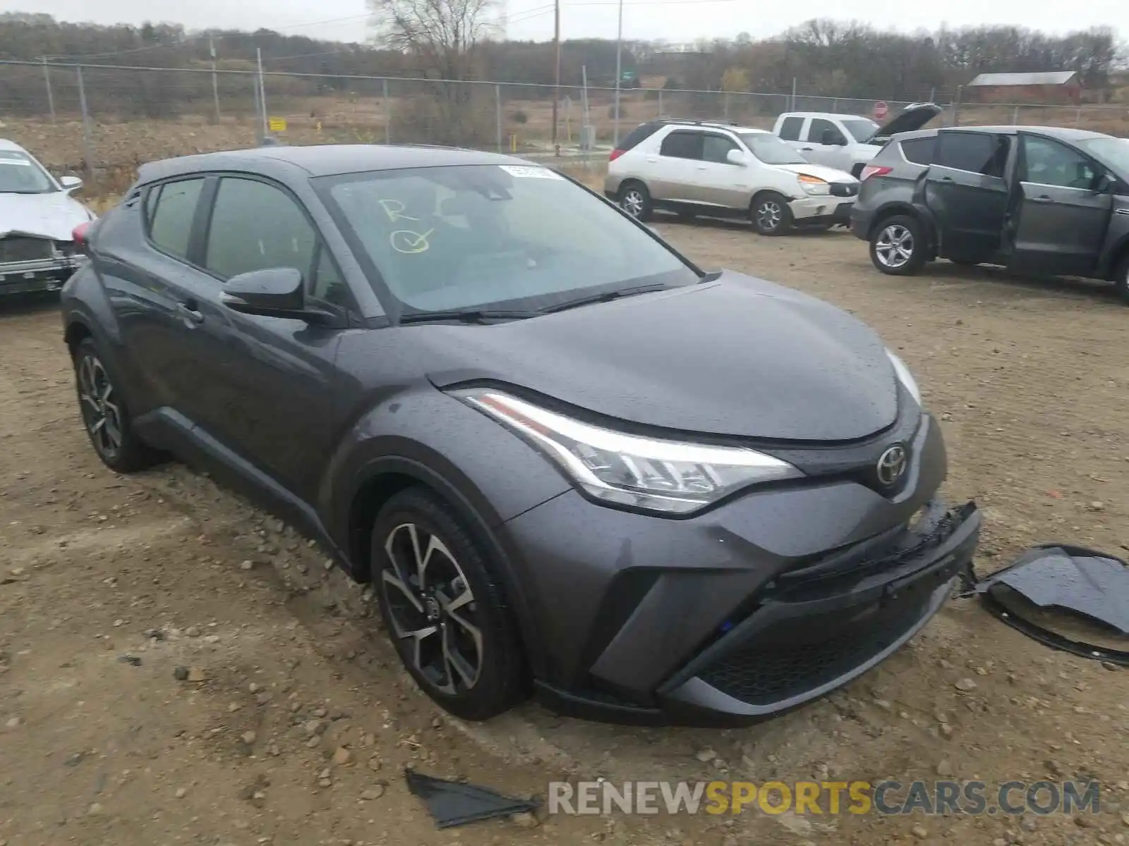 1 Photograph of a damaged car JTNKHMBX5L1062748 TOYOTA C-HR 2020