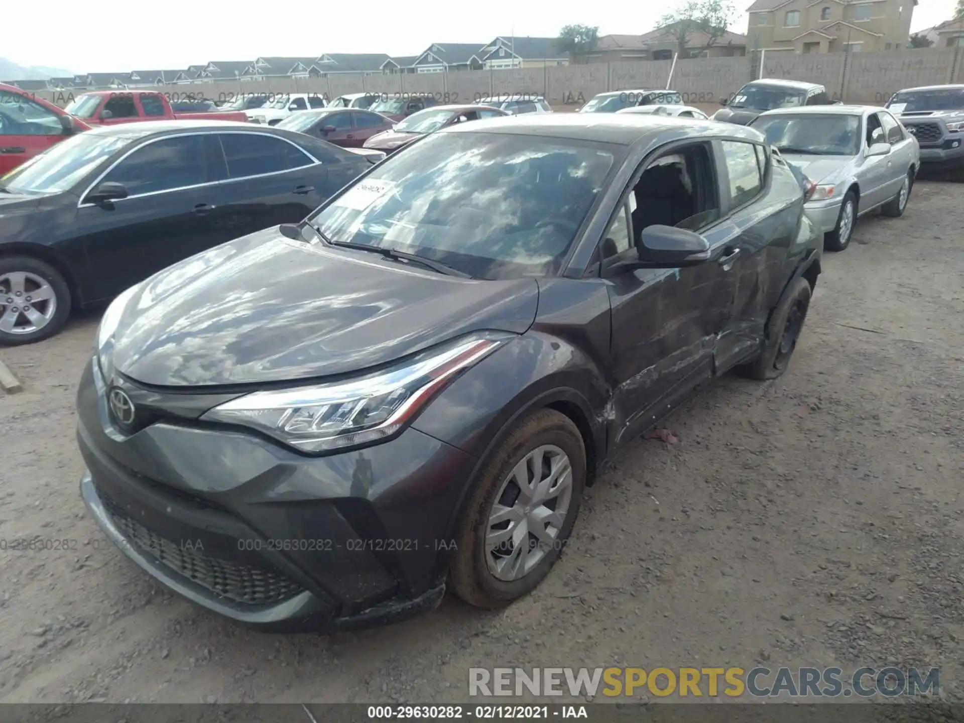 2 Photograph of a damaged car JTNKHMBX5L1067495 TOYOTA C-HR 2020