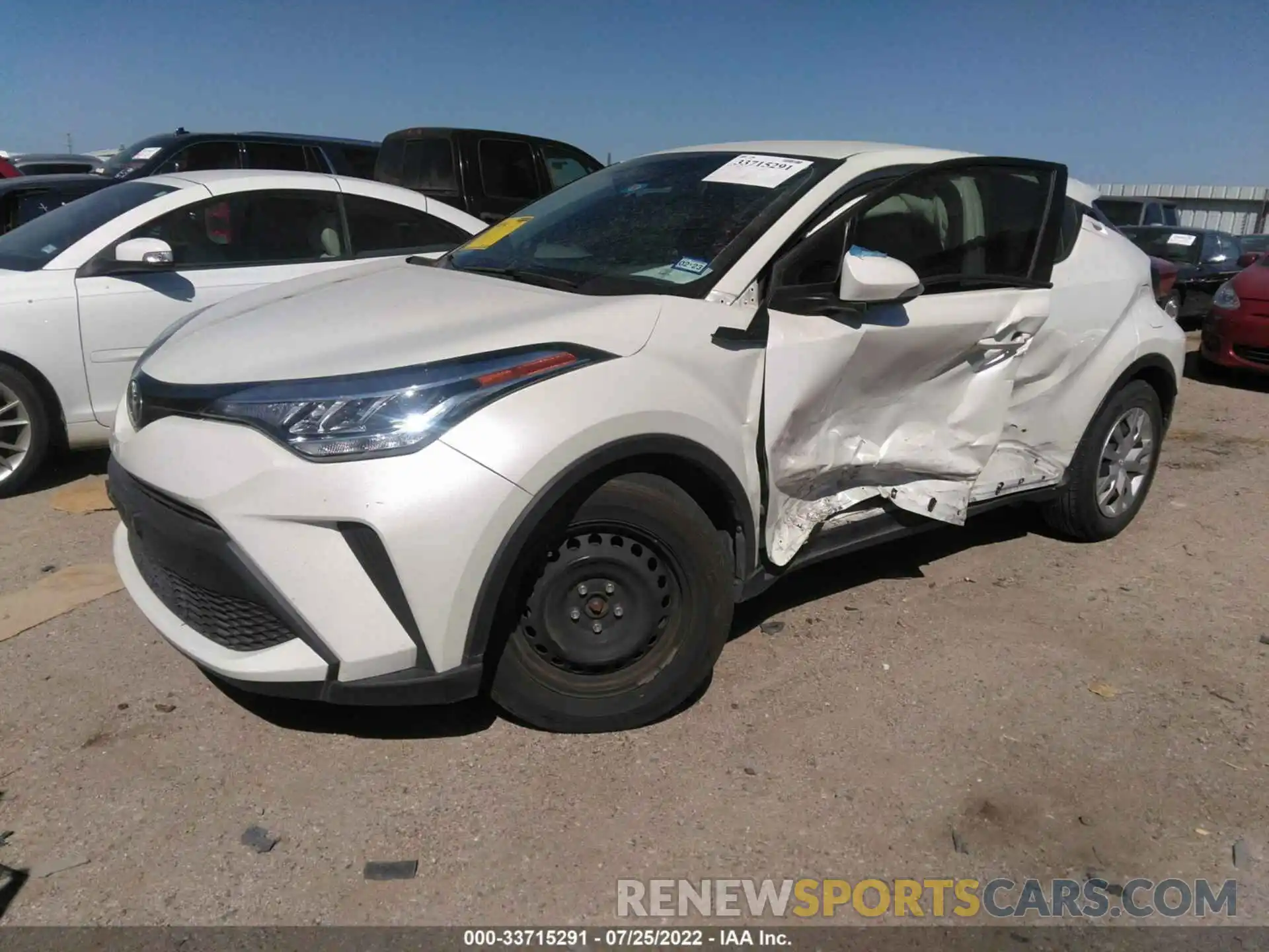 2 Photograph of a damaged car JTNKHMBX5L1070381 TOYOTA C-HR 2020