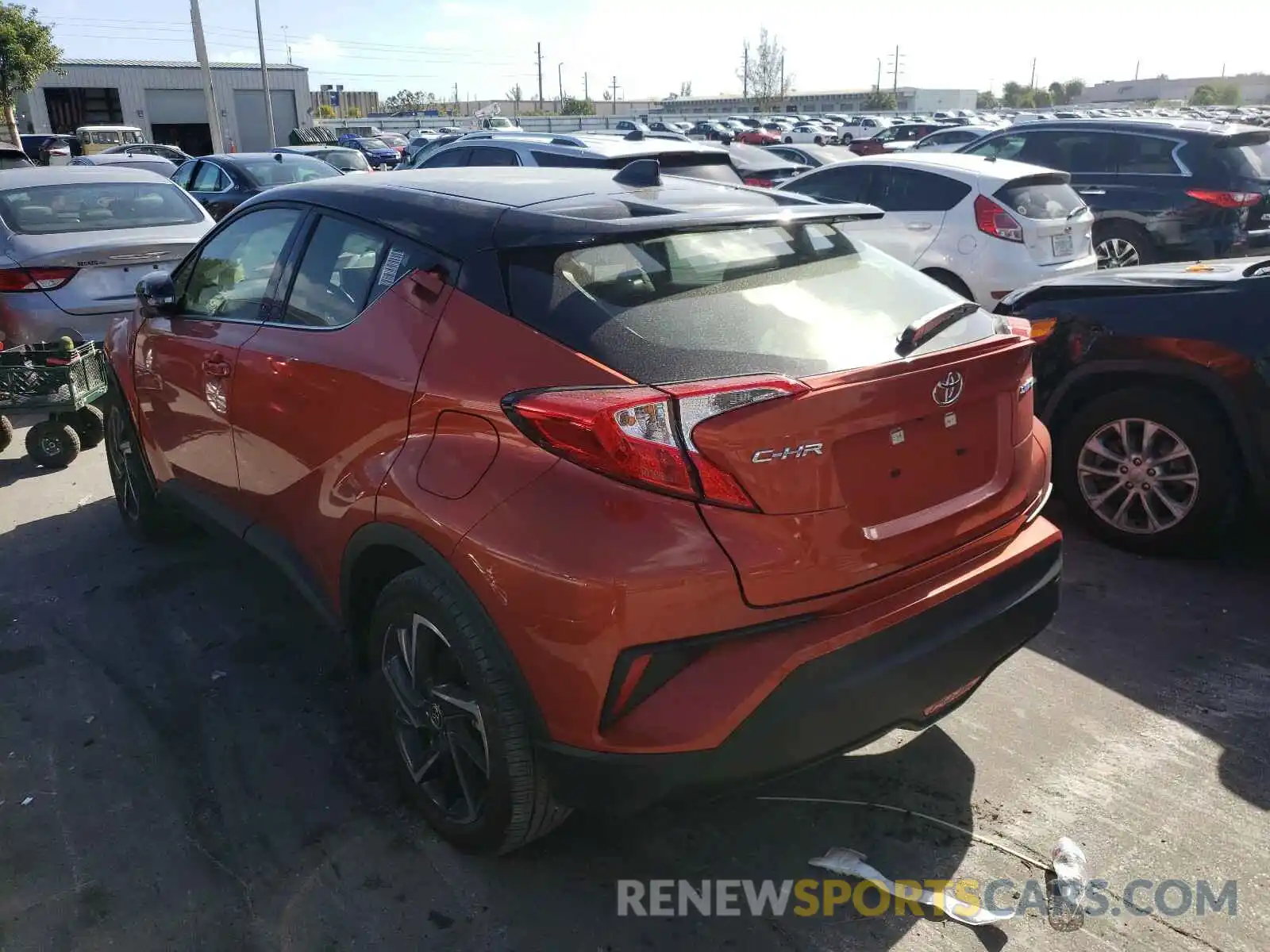 3 Photograph of a damaged car JTNKHMBX5L1075712 TOYOTA C-HR 2020