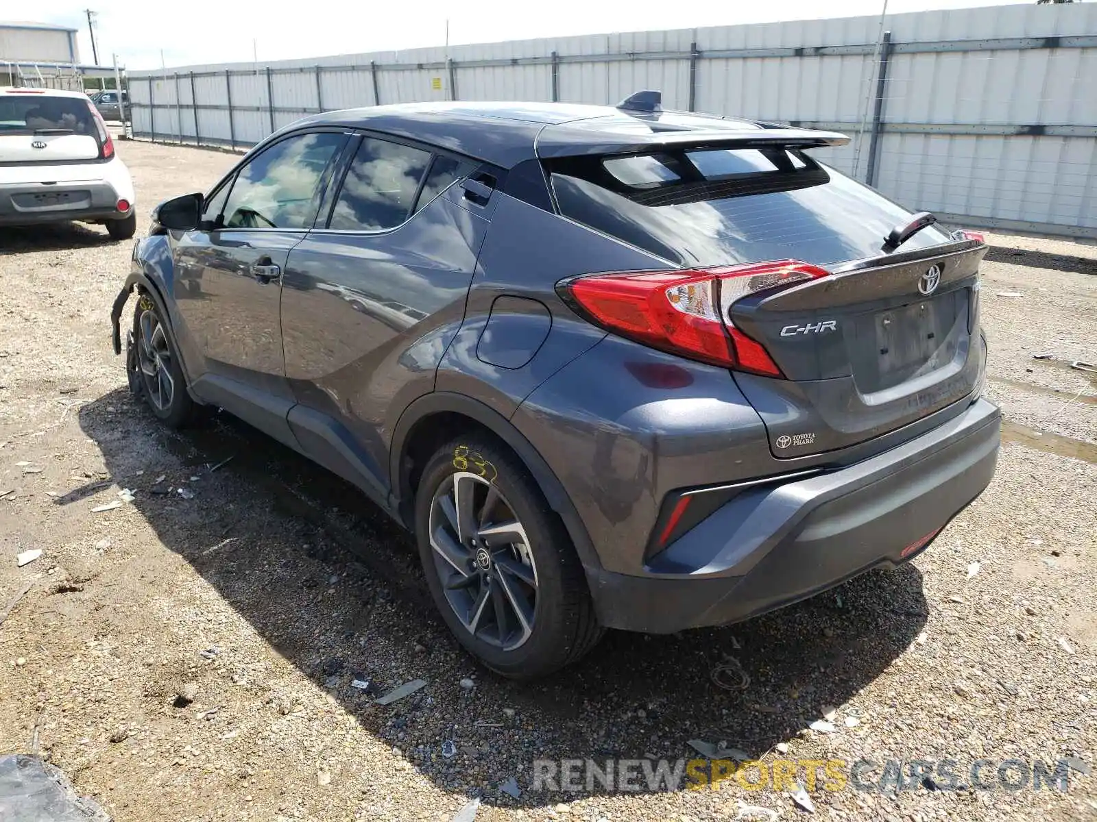 3 Photograph of a damaged car JTNKHMBX5L1076956 TOYOTA C-HR 2020