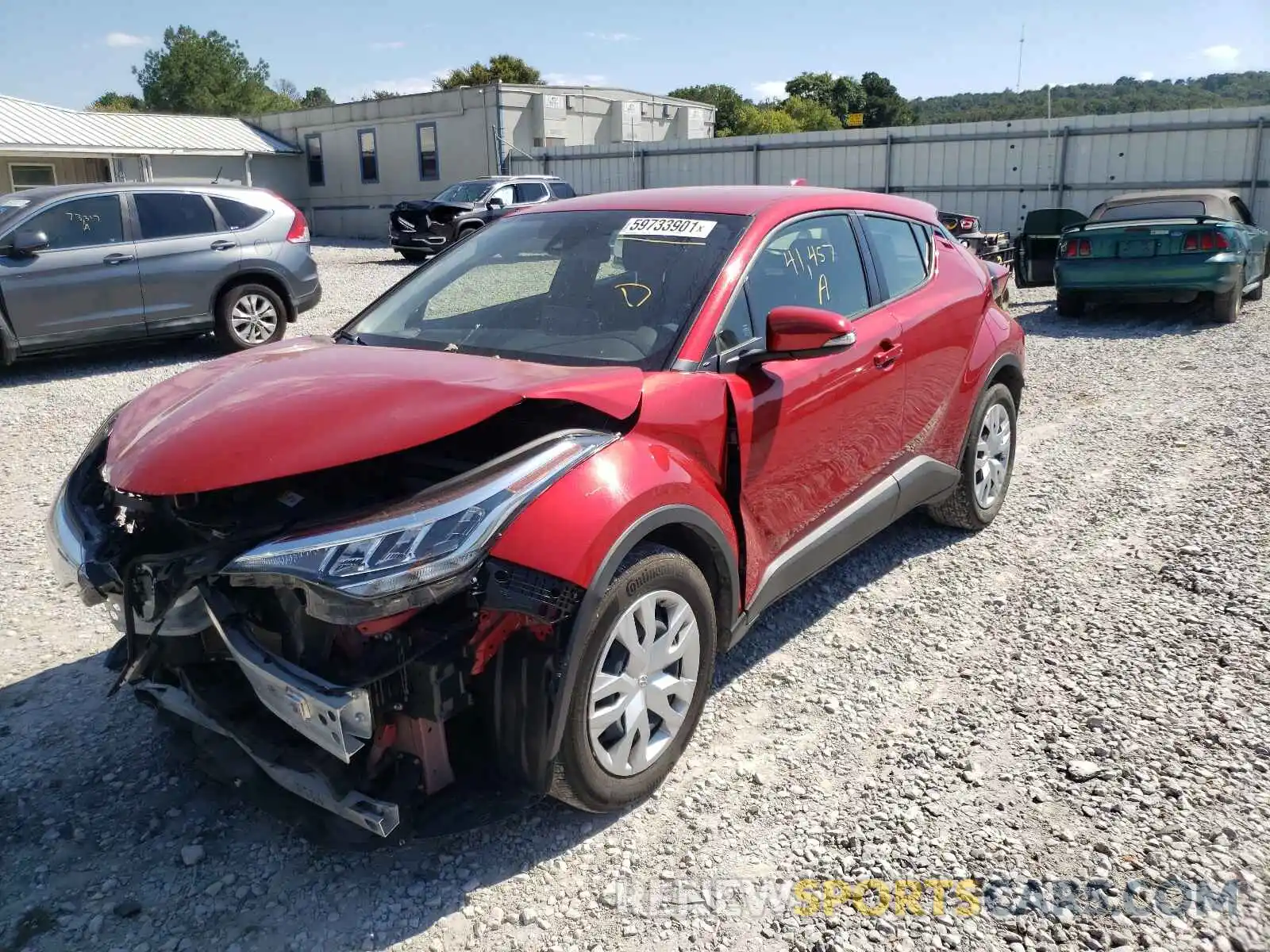 2 Photograph of a damaged car JTNKHMBX5L1077721 TOYOTA C-HR 2020