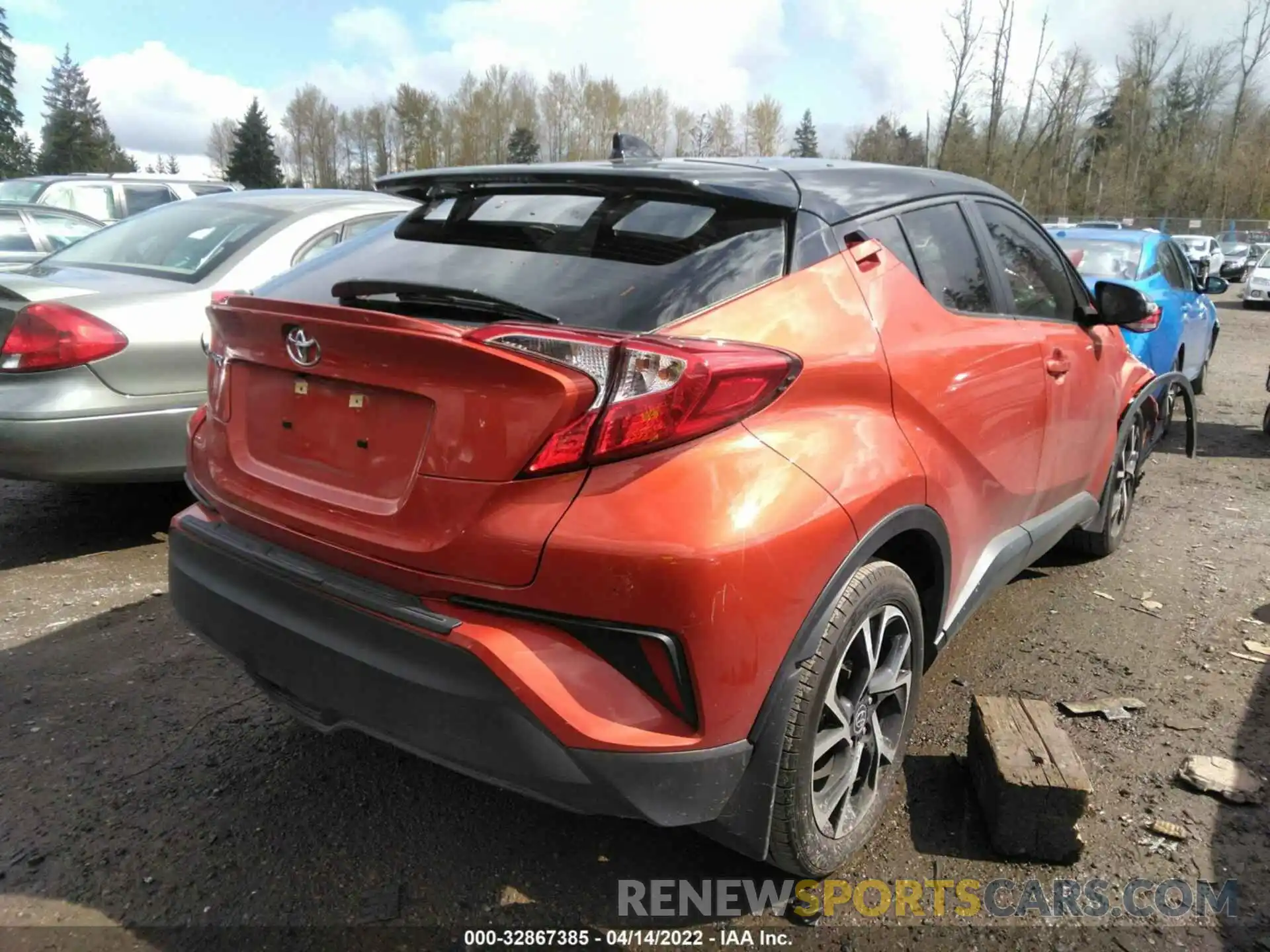 4 Фотография поврежденного автомобиля JTNKHMBX5L1081493 TOYOTA C-HR 2020