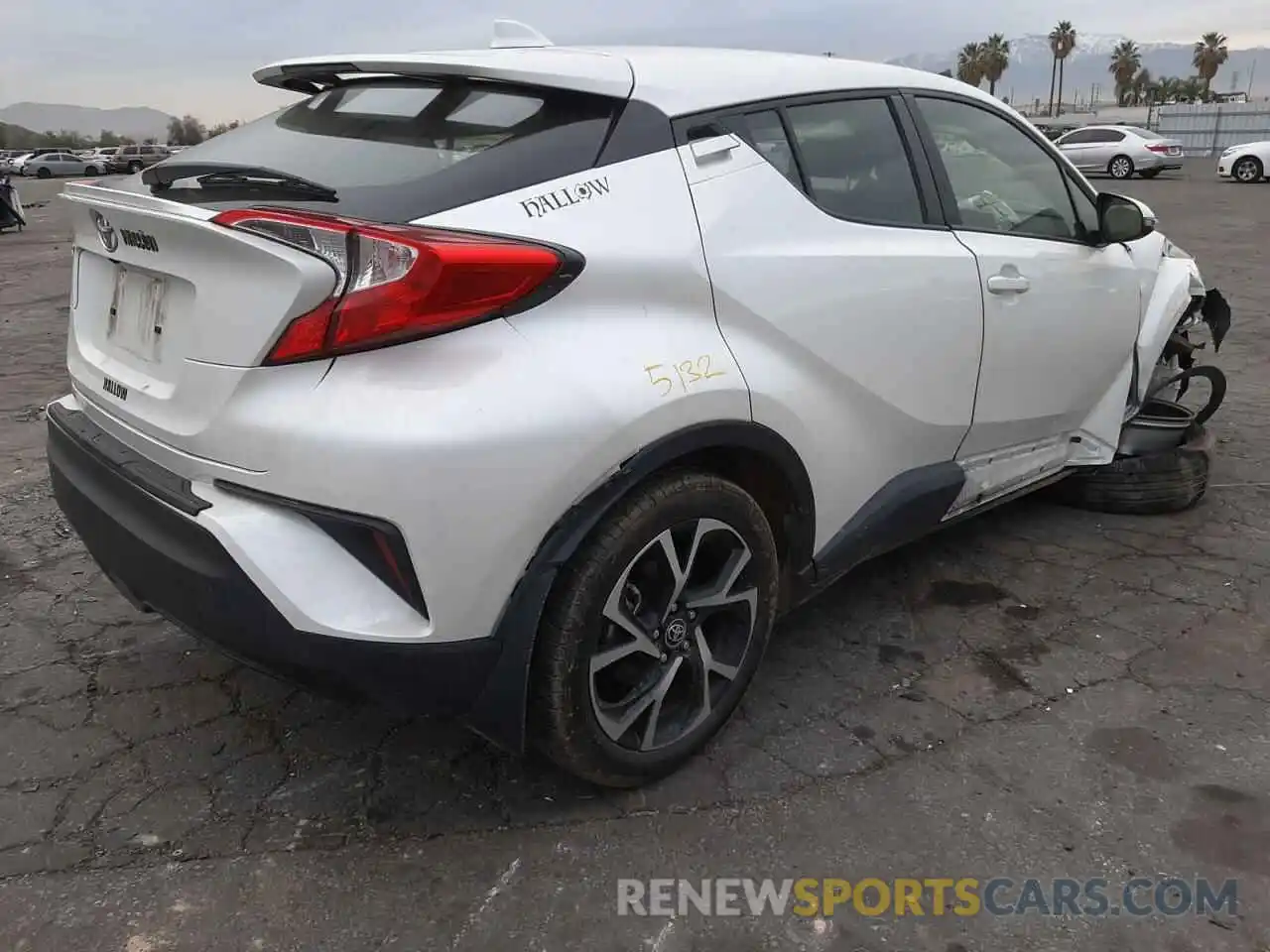 4 Photograph of a damaged car JTNKHMBX5L1085463 TOYOTA C-HR 2020