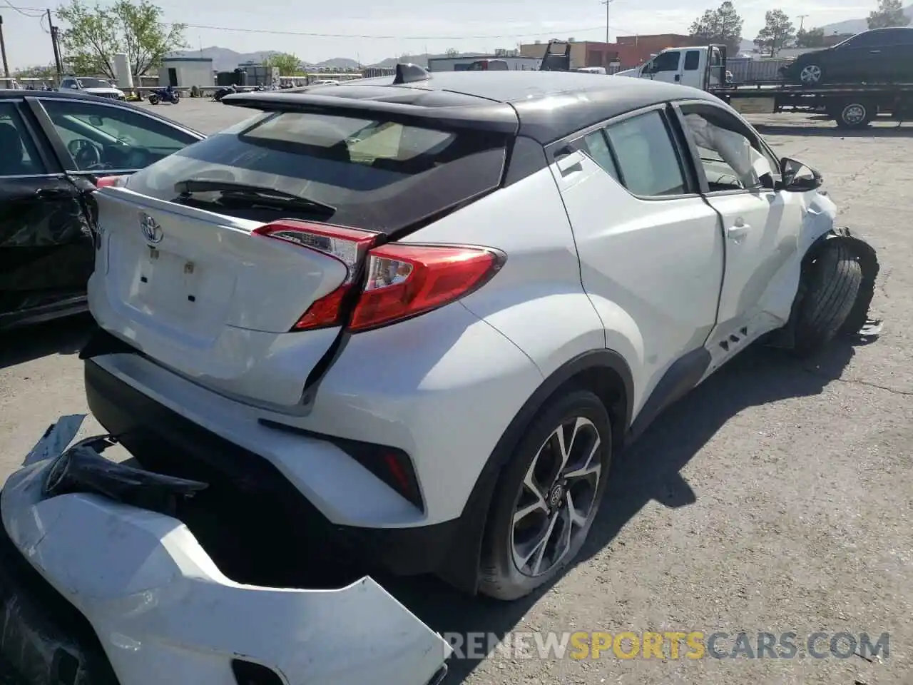 4 Photograph of a damaged car JTNKHMBX5L1086368 TOYOTA C-HR 2020