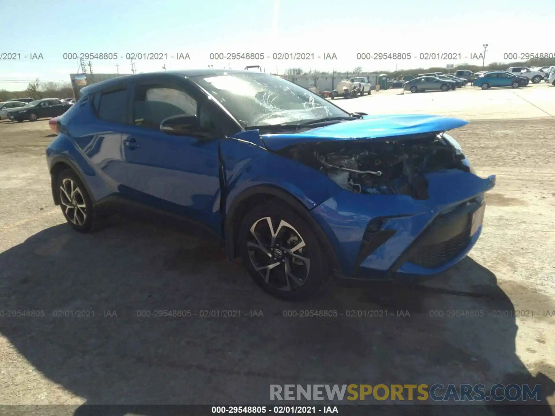 1 Фотография поврежденного автомобиля JTNKHMBX5L1086385 TOYOTA C-HR 2020