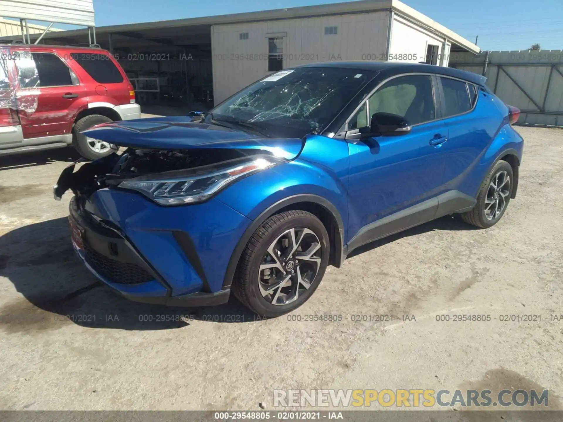 2 Фотография поврежденного автомобиля JTNKHMBX5L1086385 TOYOTA C-HR 2020