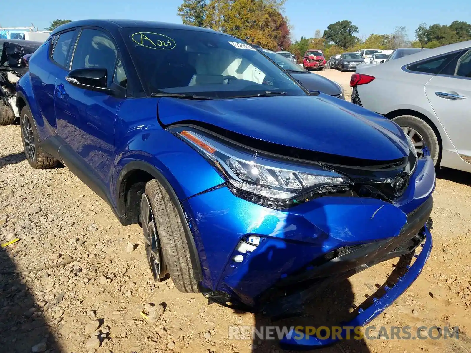 1 Photograph of a damaged car JTNKHMBX5L1088492 TOYOTA C-HR 2020