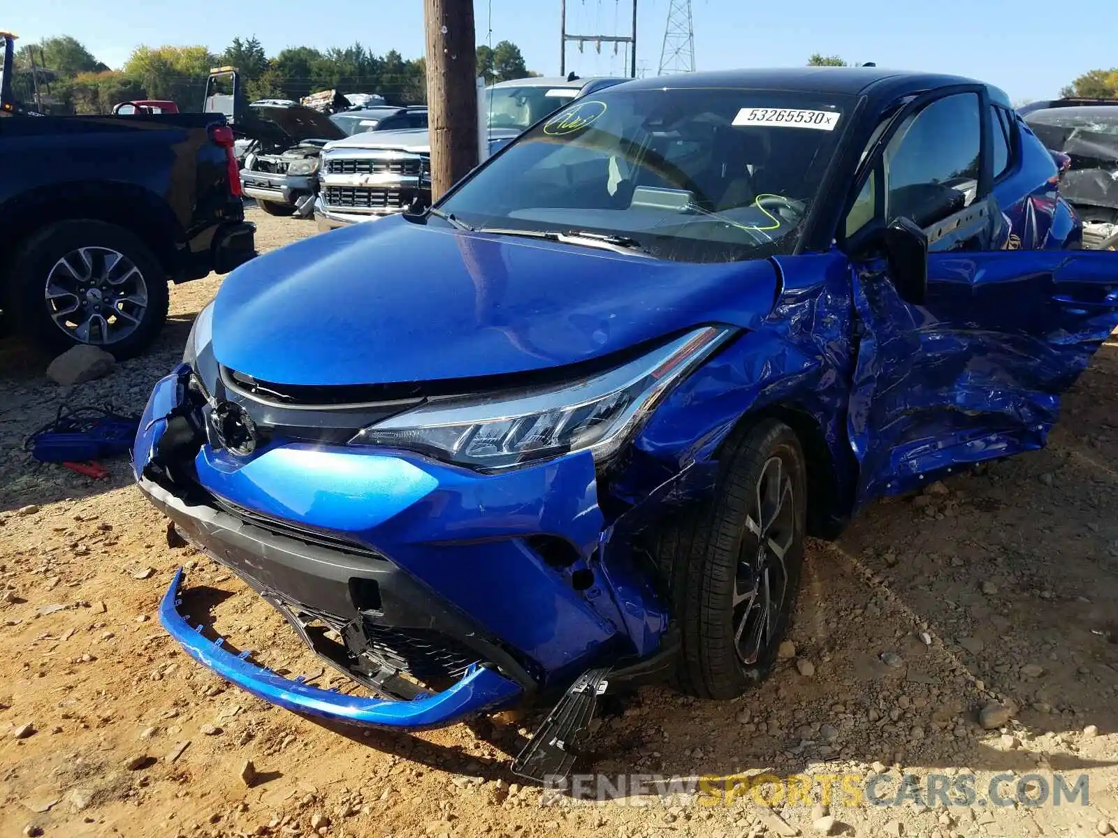 2 Photograph of a damaged car JTNKHMBX5L1088492 TOYOTA C-HR 2020