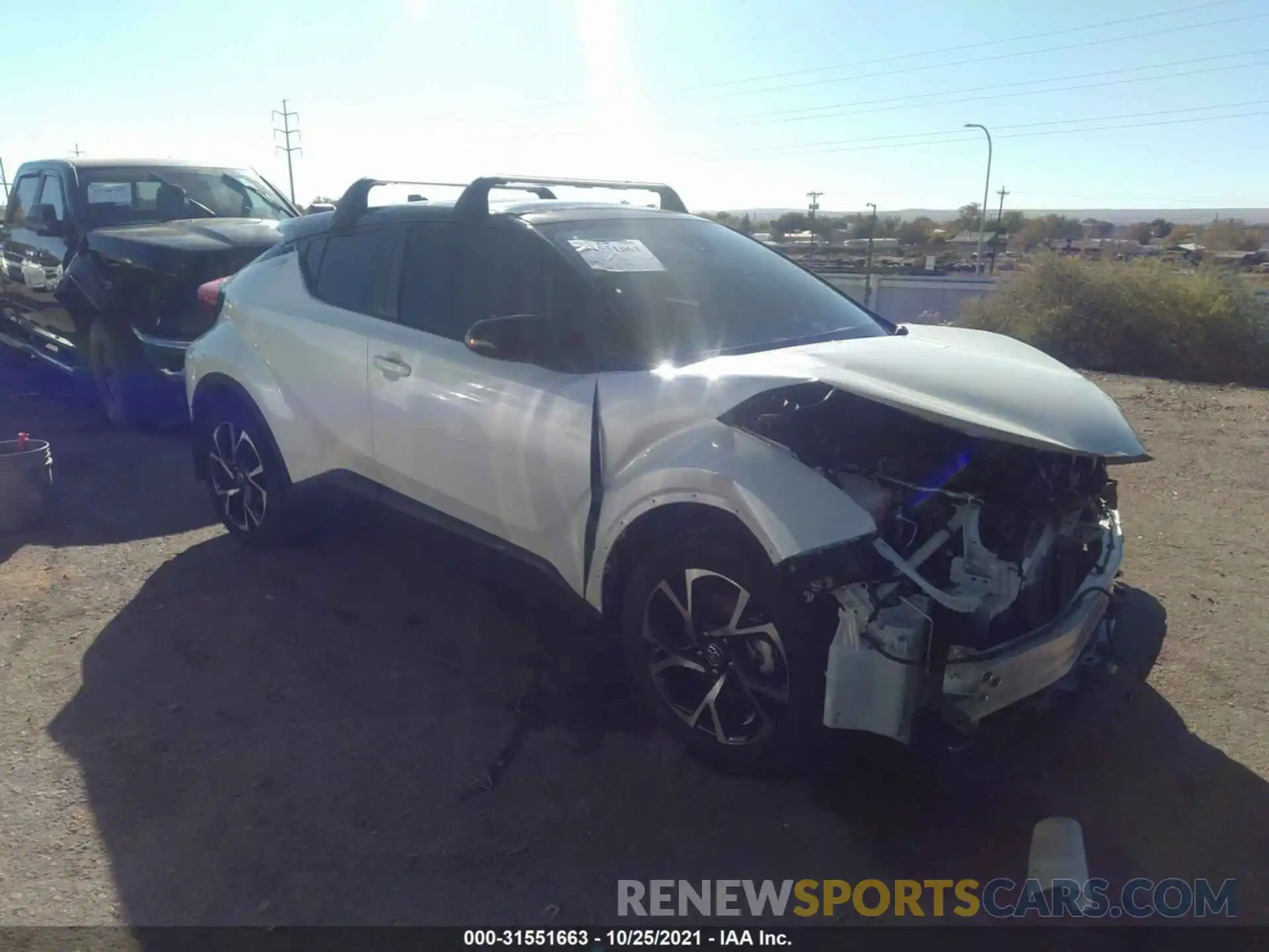 1 Photograph of a damaged car JTNKHMBX5L1088847 TOYOTA C-HR 2020