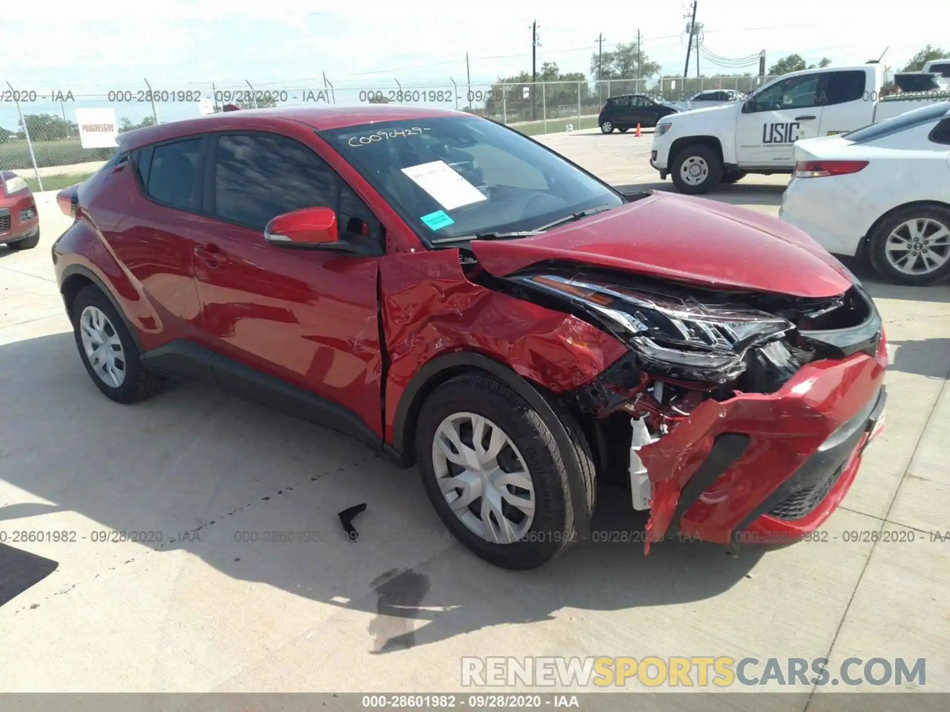 1 Photograph of a damaged car JTNKHMBX5L1089657 TOYOTA C-HR 2020