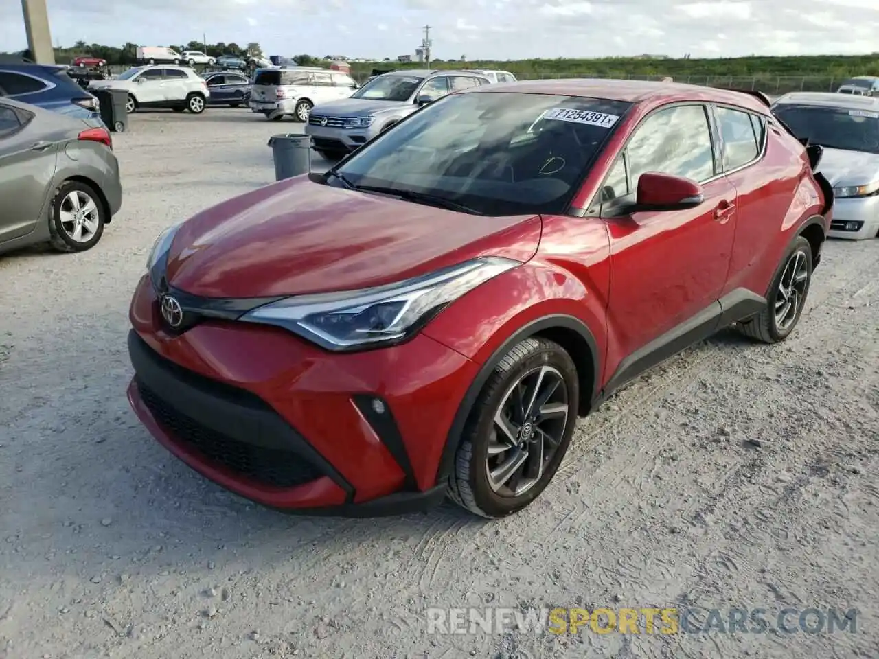 2 Photograph of a damaged car JTNKHMBX5L1091120 TOYOTA C-HR 2020