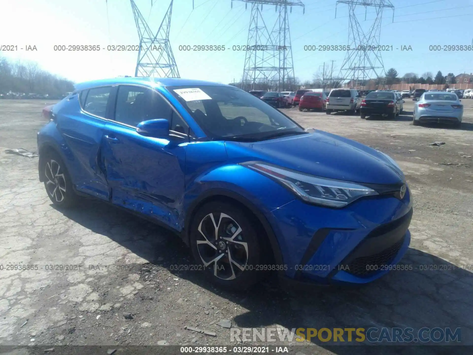 1 Photograph of a damaged car JTNKHMBX5L1091988 TOYOTA C-HR 2020